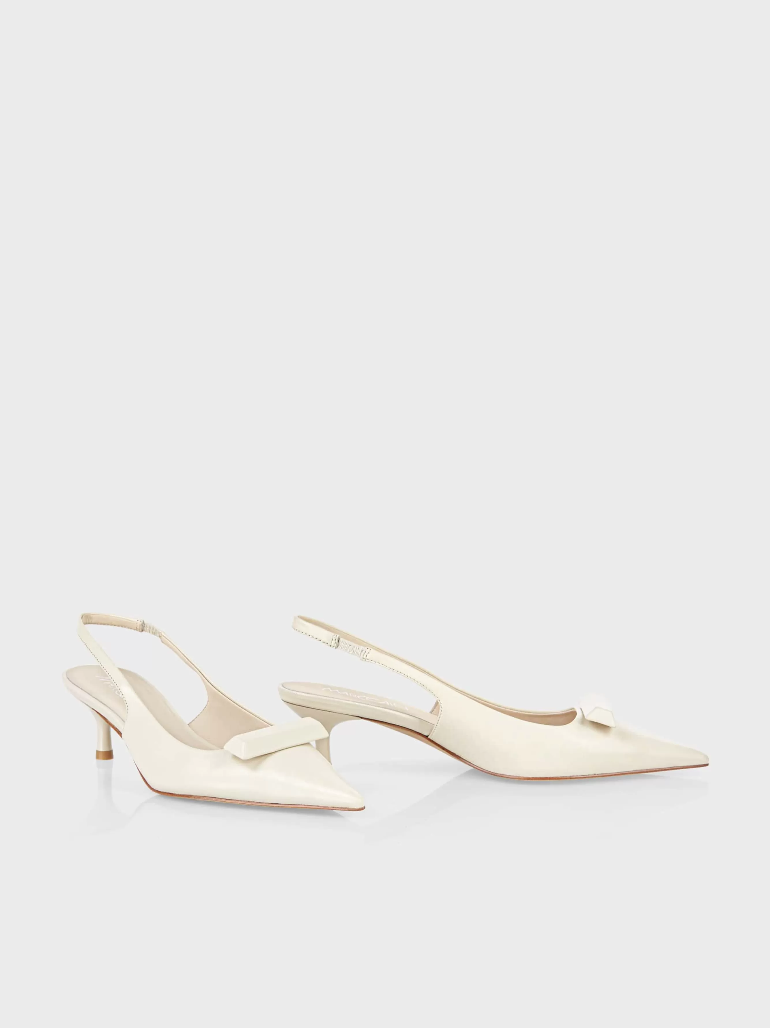 Marc Cain Schuhe-LEDERSLINGS IM FIFTIES STYLE off-white