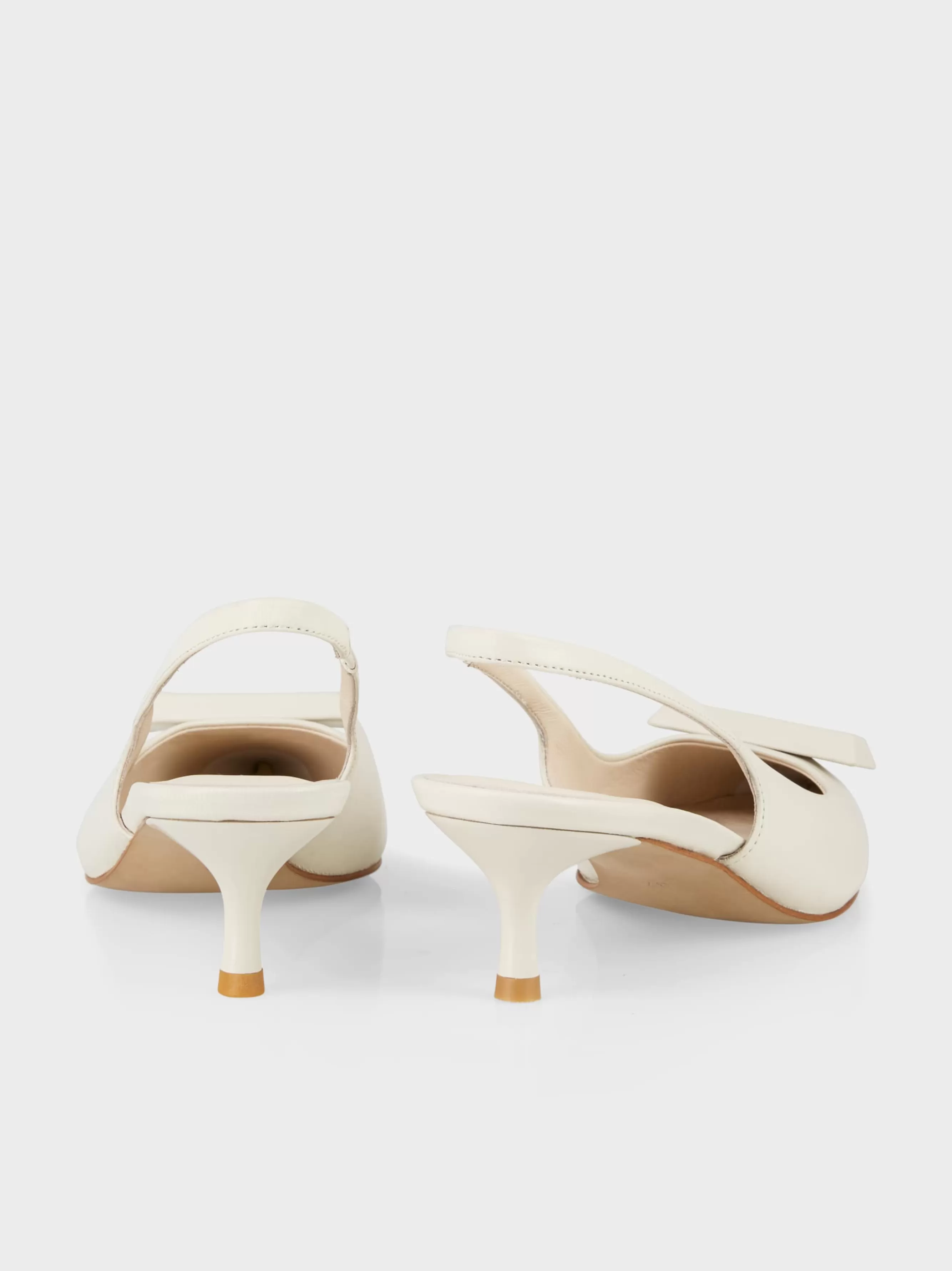 Marc Cain Schuhe-LEDERSLINGS IM FIFTIES STYLE off-white