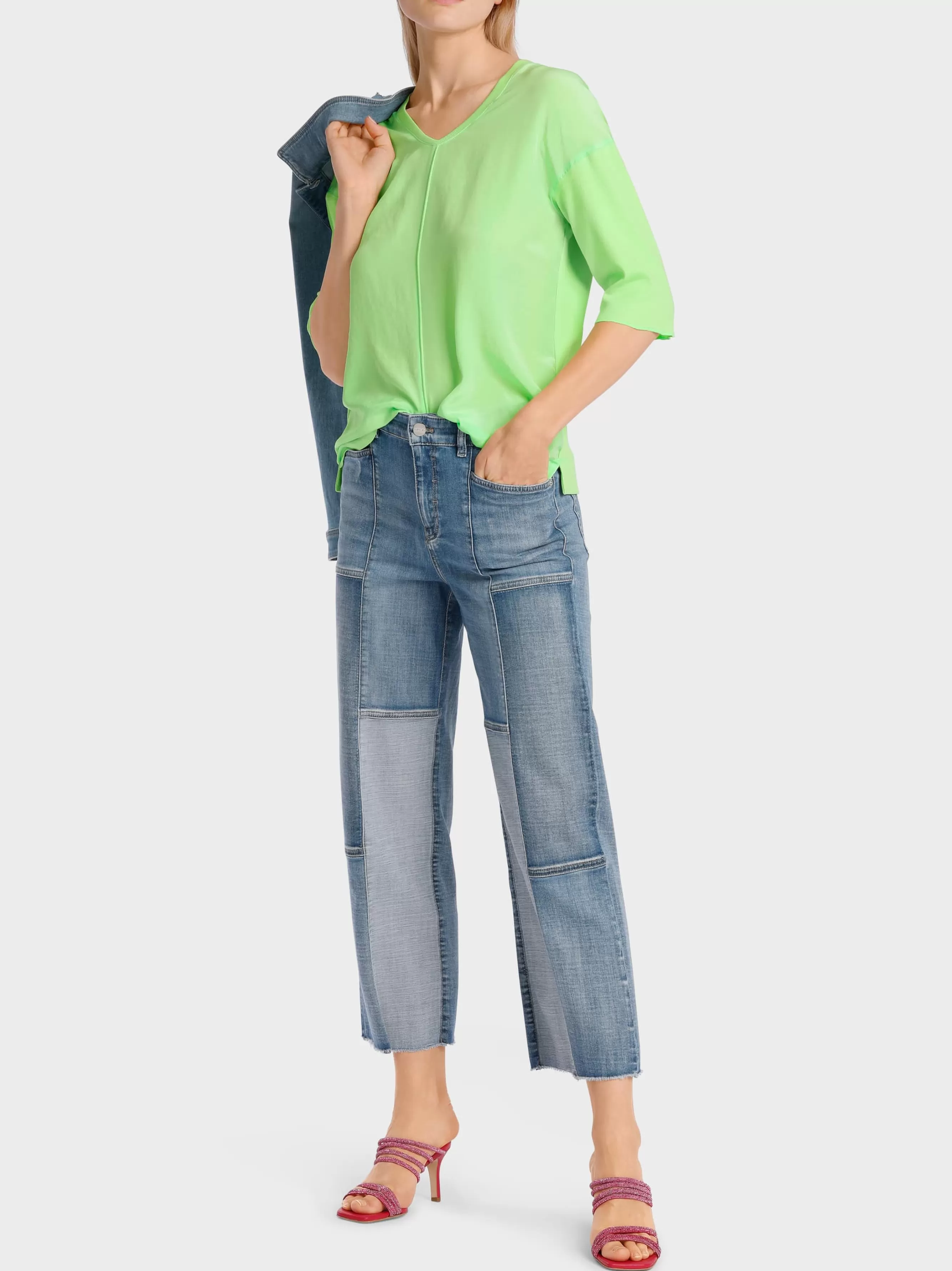 Marc Cain Blusen & Tuniken | Shirts & Tops-LEGERES BLUSENSHIRT light apple green