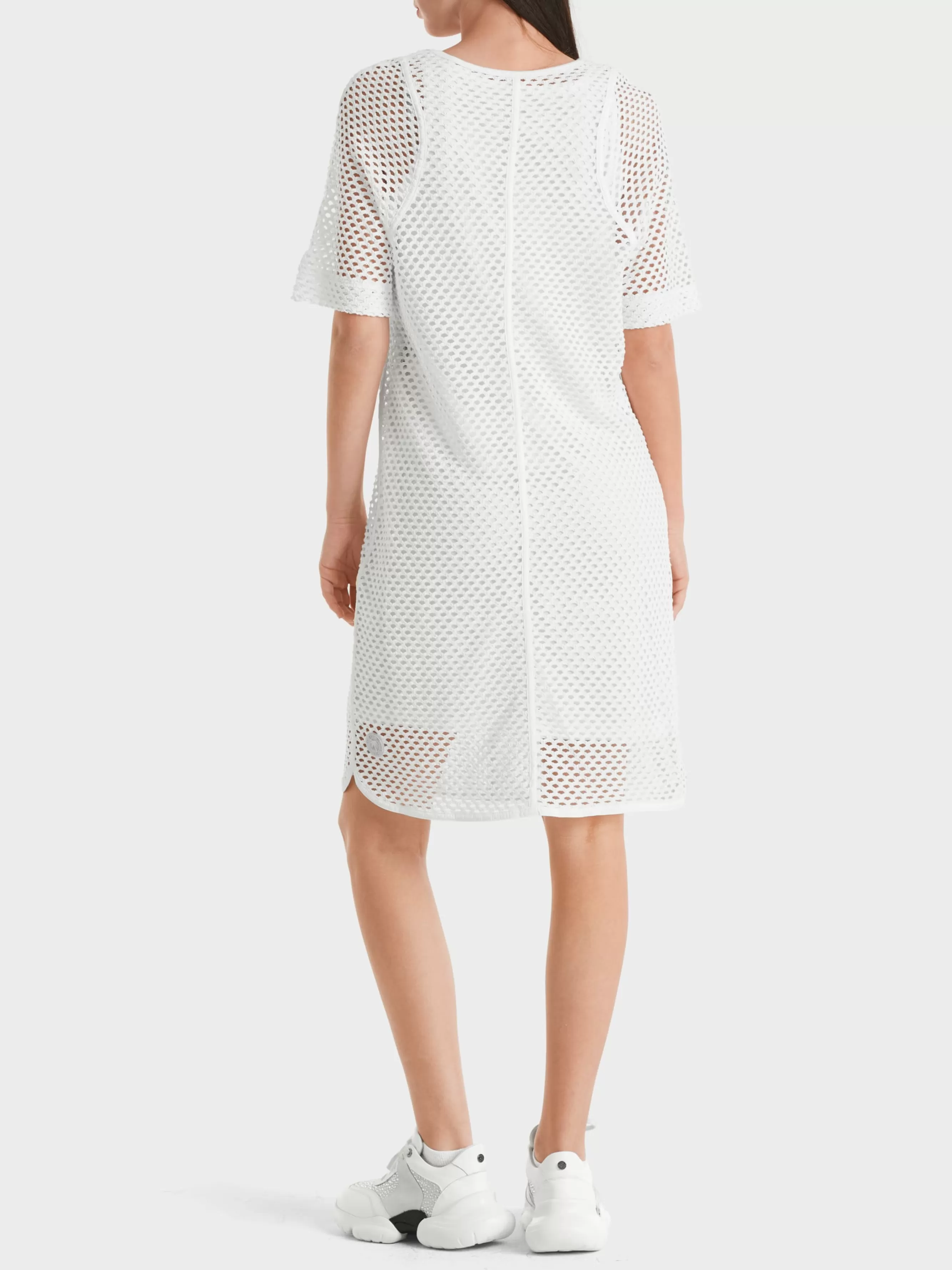 Marc Cain Kleider-LEGERES NETZKLEID white