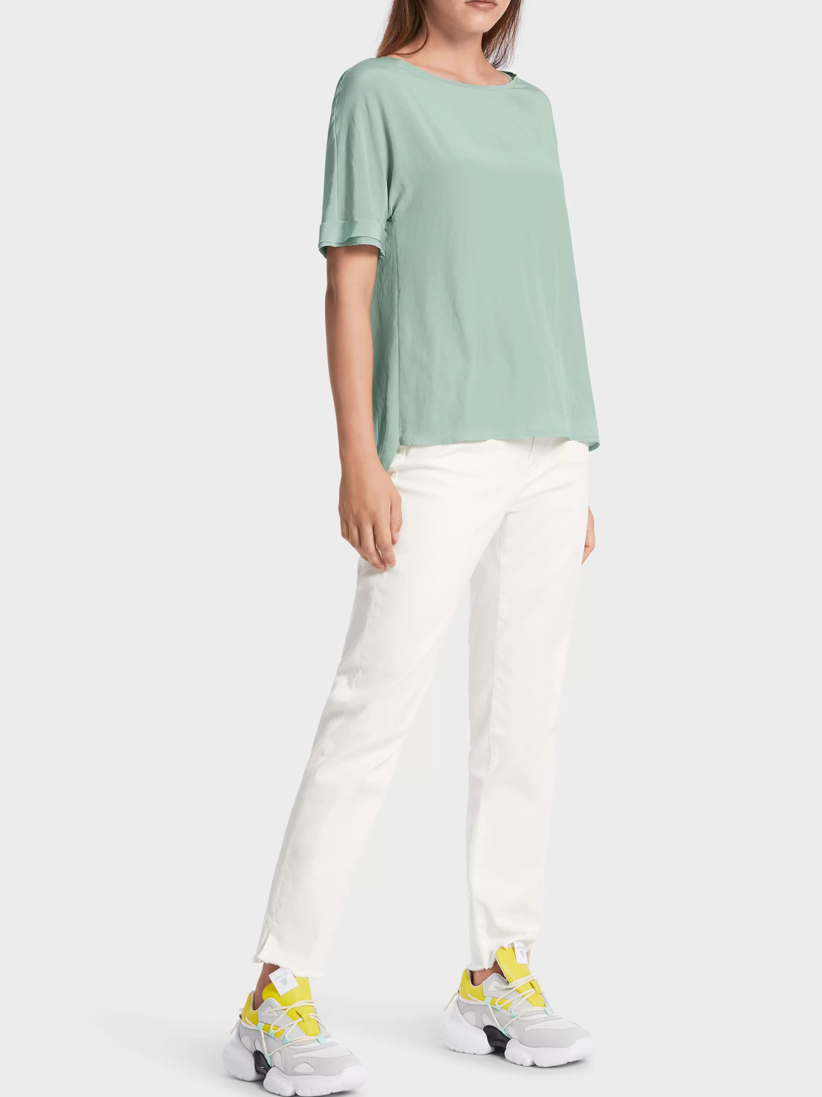 Marc Cain Blusen & Tuniken-LEICHTE BLUSE MIT KIMONO-ÄRMEL soft sage