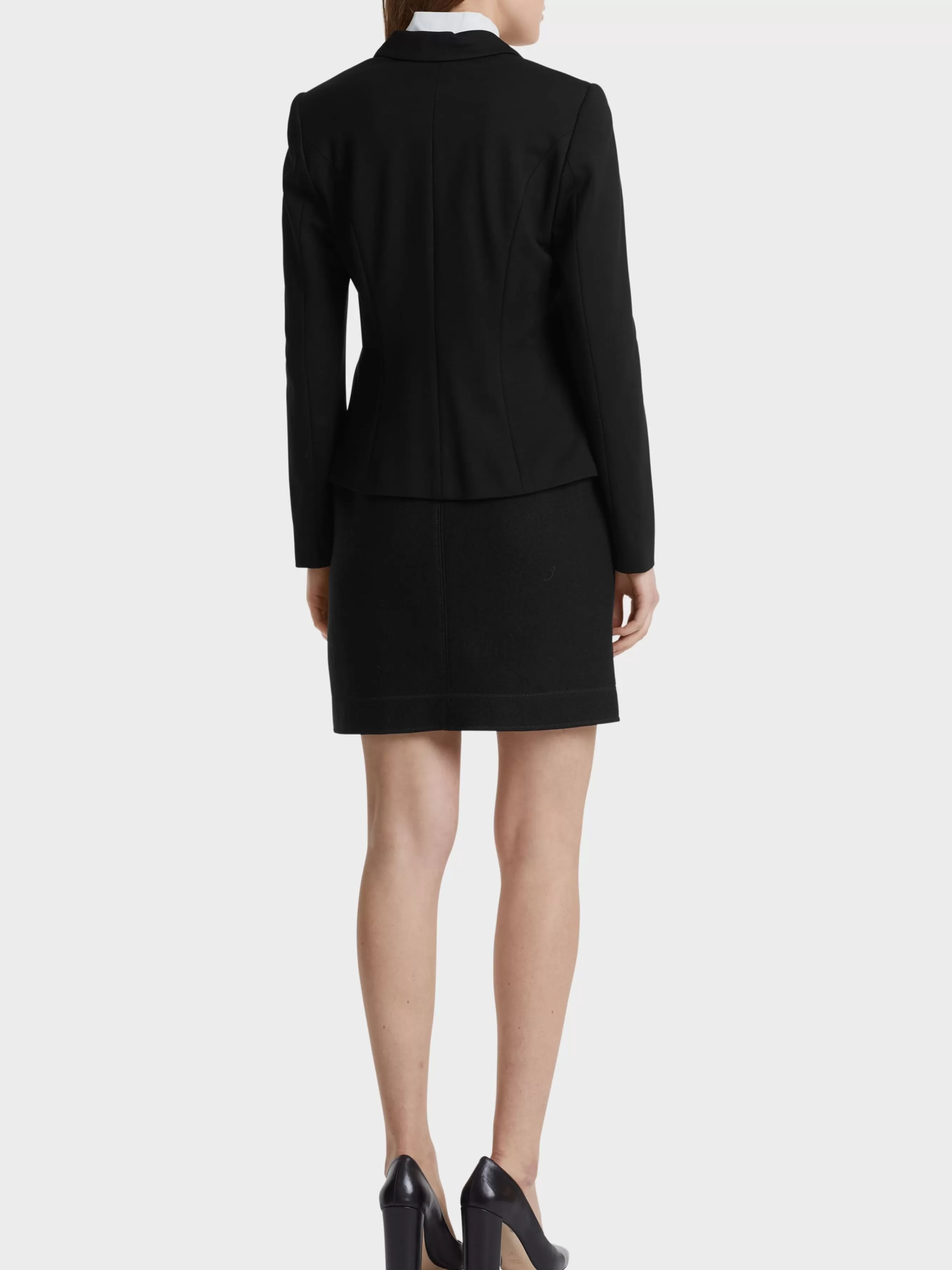 Marc Cain Blazer-LEICHTER BLAZER AUS FEINEM JERSEY black