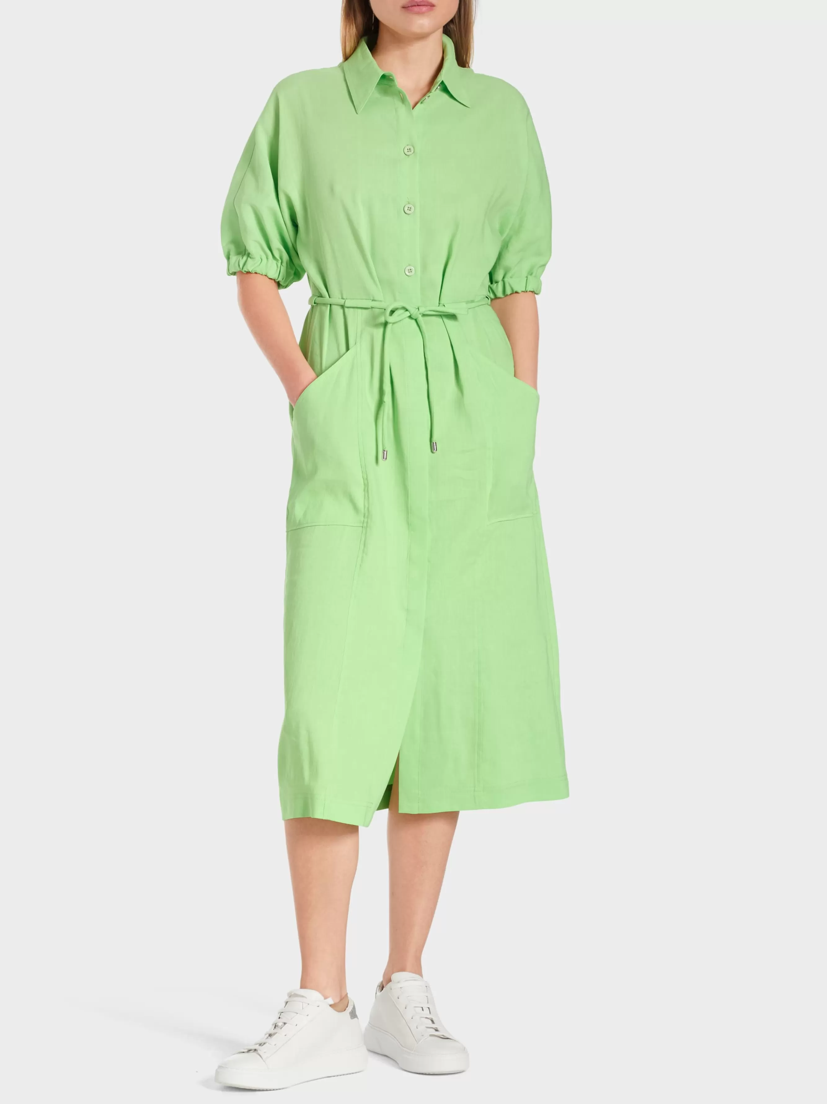 Marc Cain Kleider-MIDIKLEID MIT KIMONO-ÄRMELN light apple green