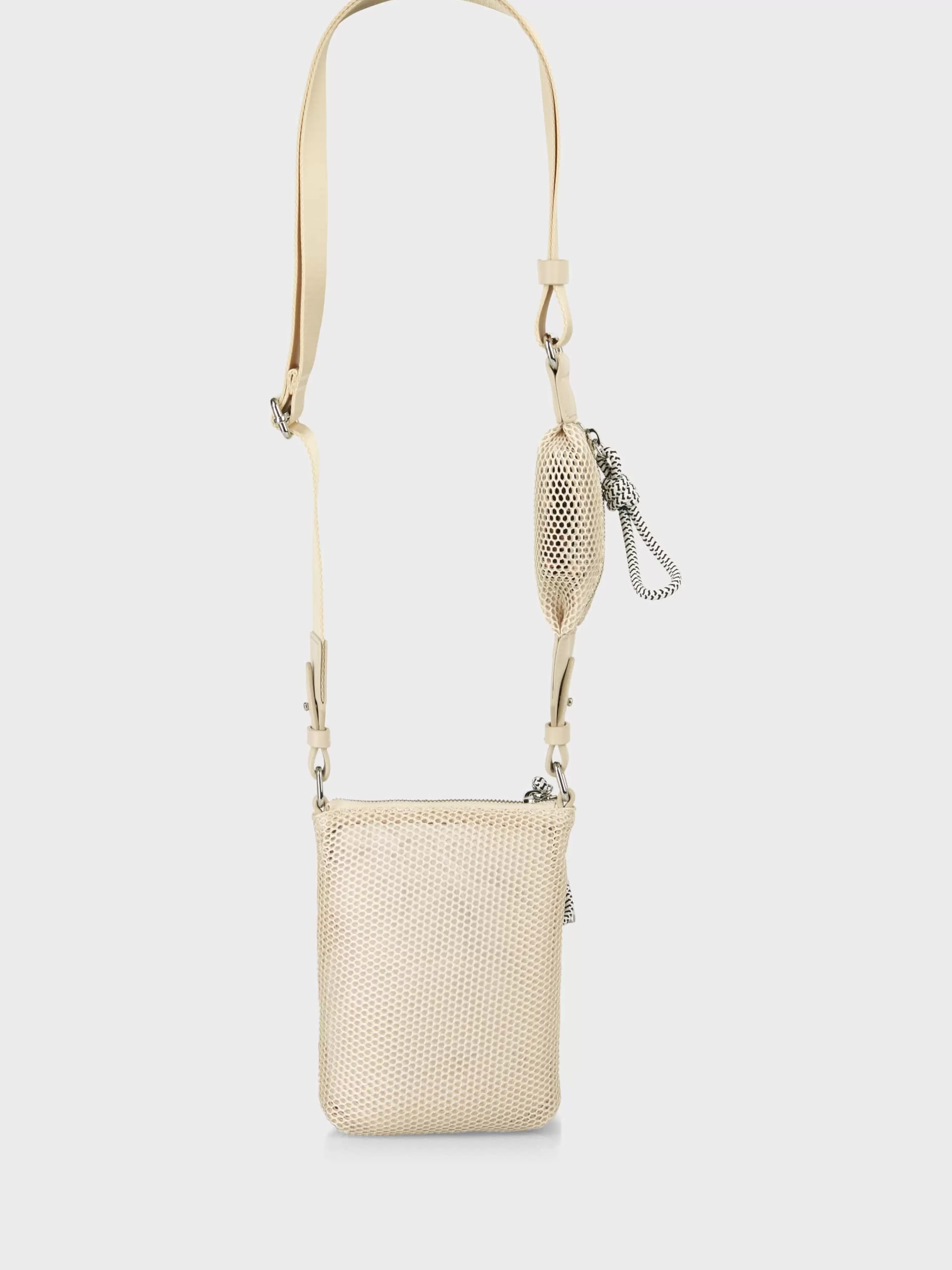 Marc Cain Taschen-MINI-BAG AUS MESH soft moon rock