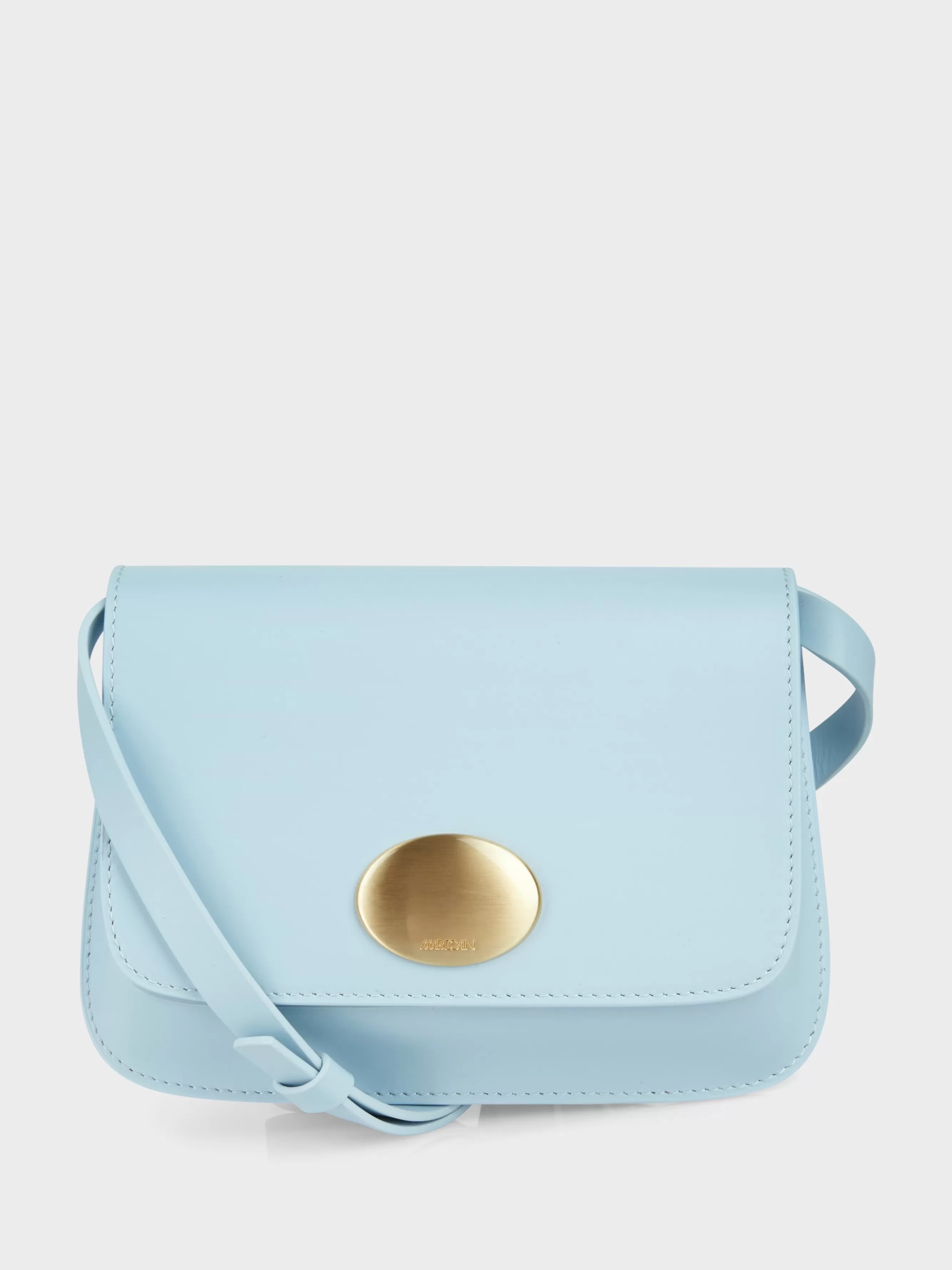 Marc Cain Taschen-MINIBAG "RETHINK TOGETHER" AUS LEDER soft summer sky