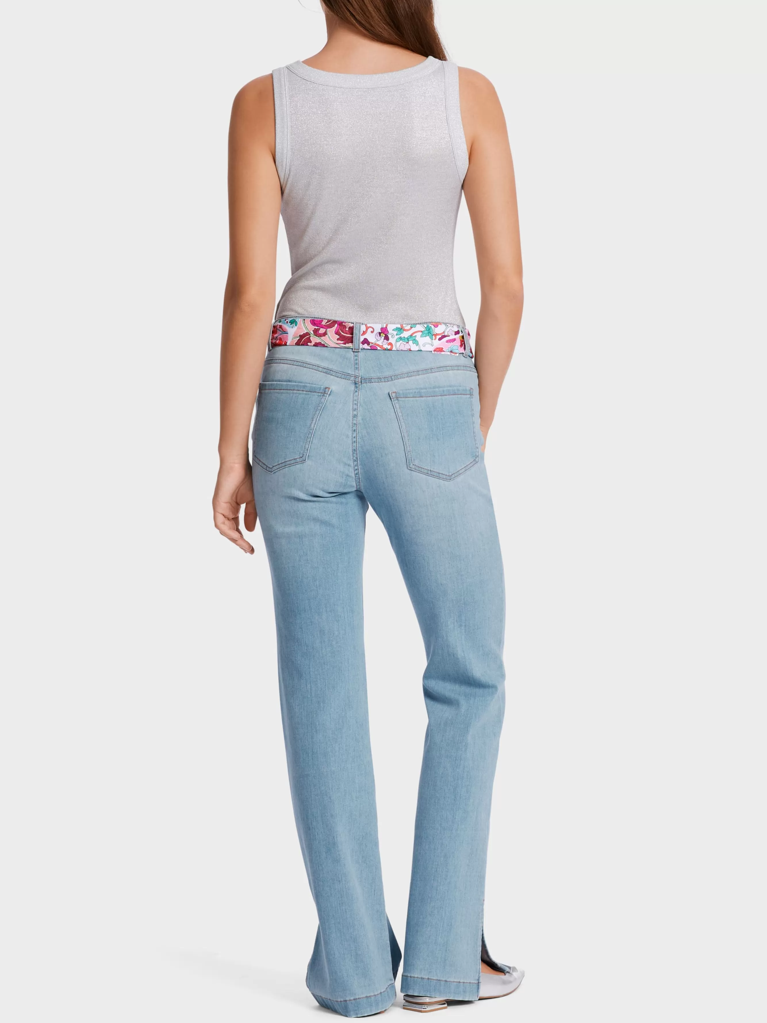 Marc Cain Jeans-MODELL FARO MIT SEITENSCHLITZEN baby blue