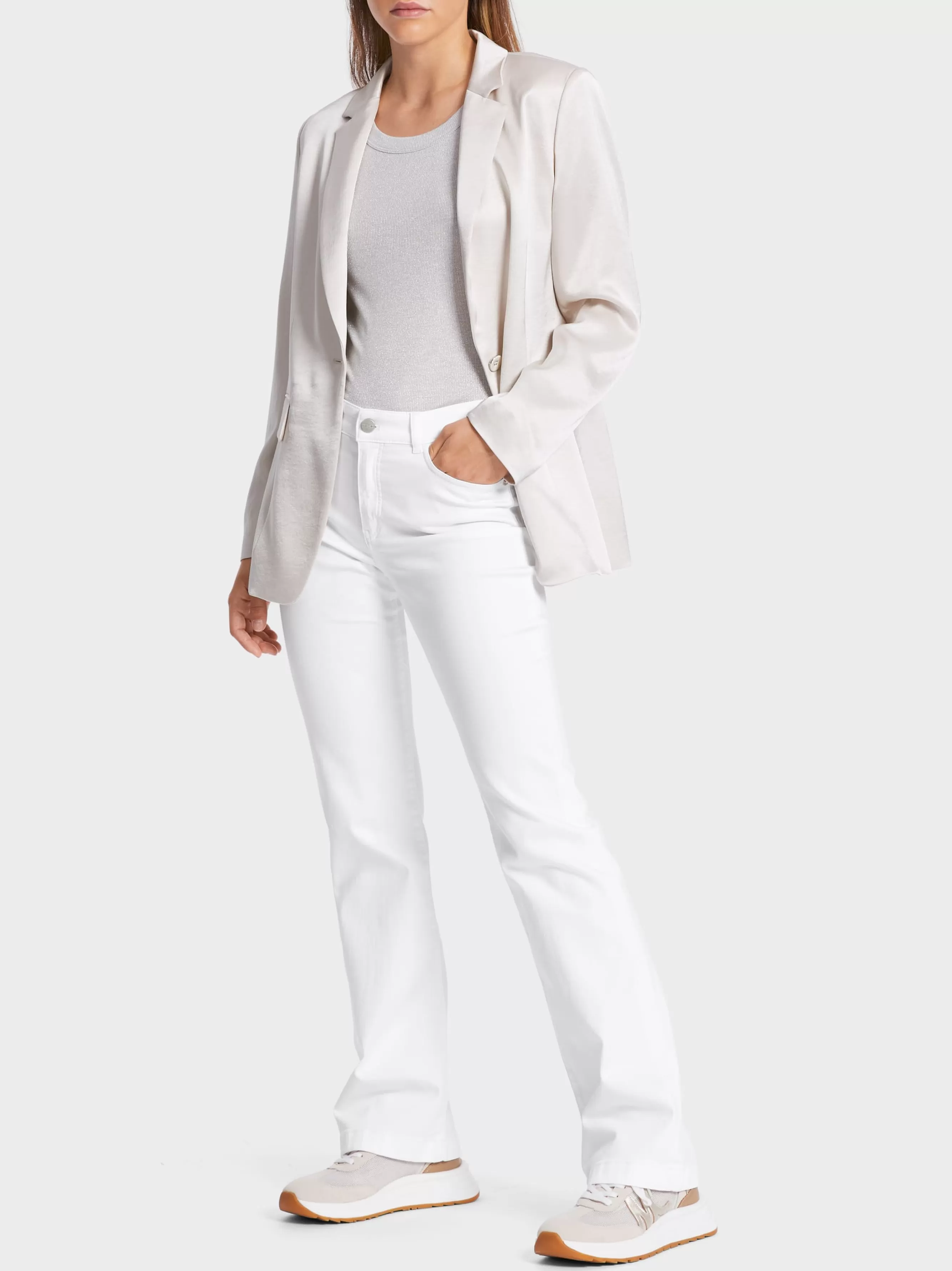 Marc Cain Jeans-MODELL FARO "RETHINK TOGETHER" white