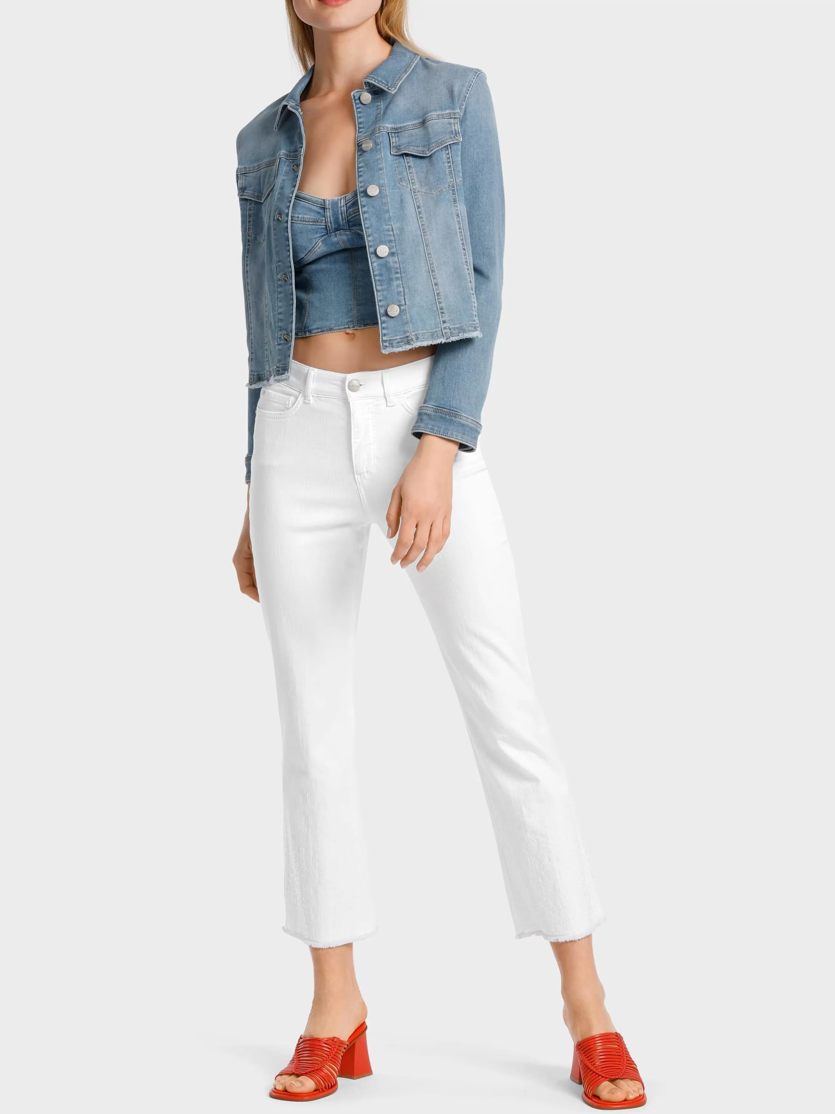 Marc Cain Jeans-MODELL FORLI – JEANS “RETHINK TOGETHER” white