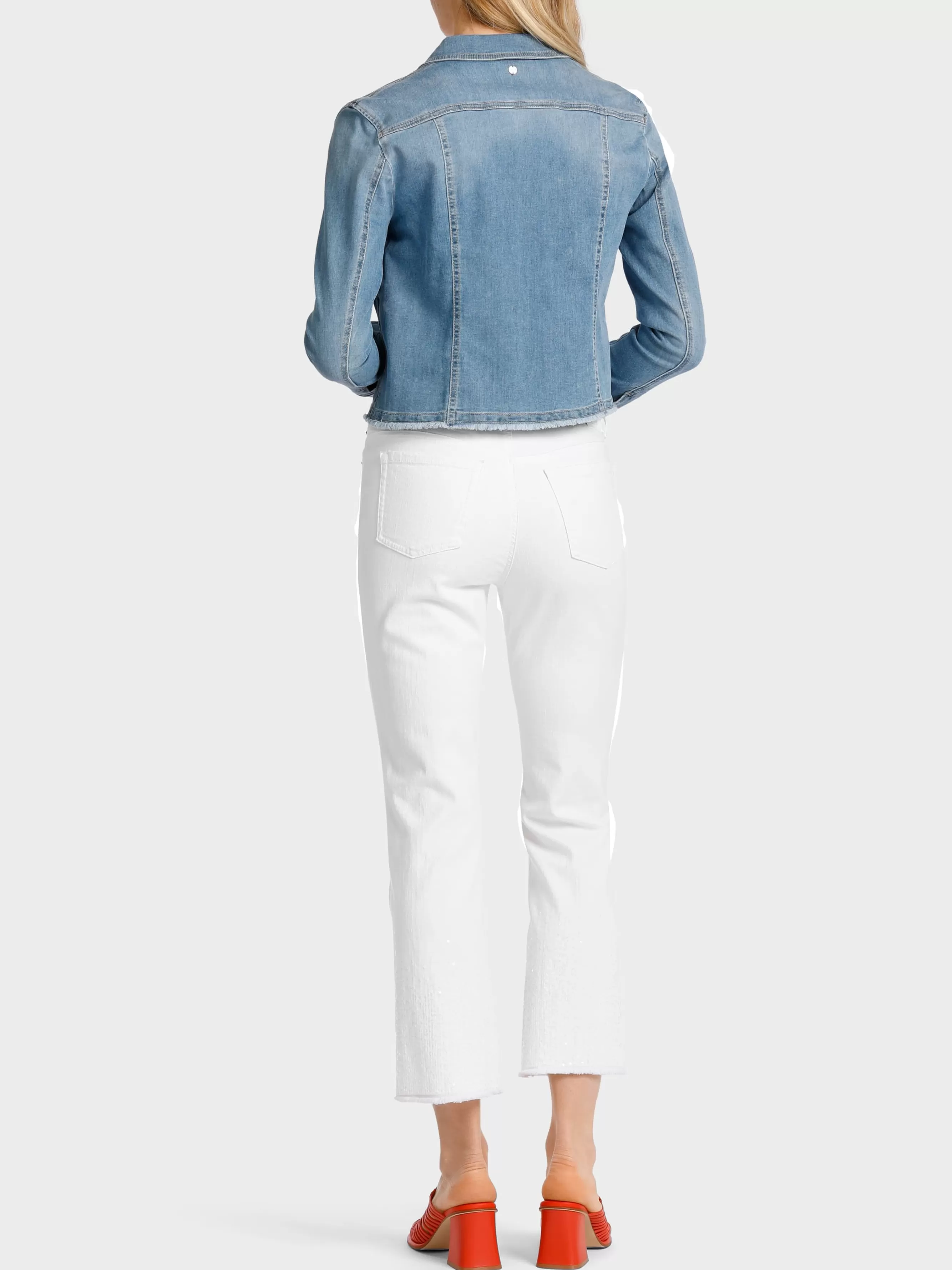 Marc Cain Jeans-MODELL FORLI – JEANS “RETHINK TOGETHER” white