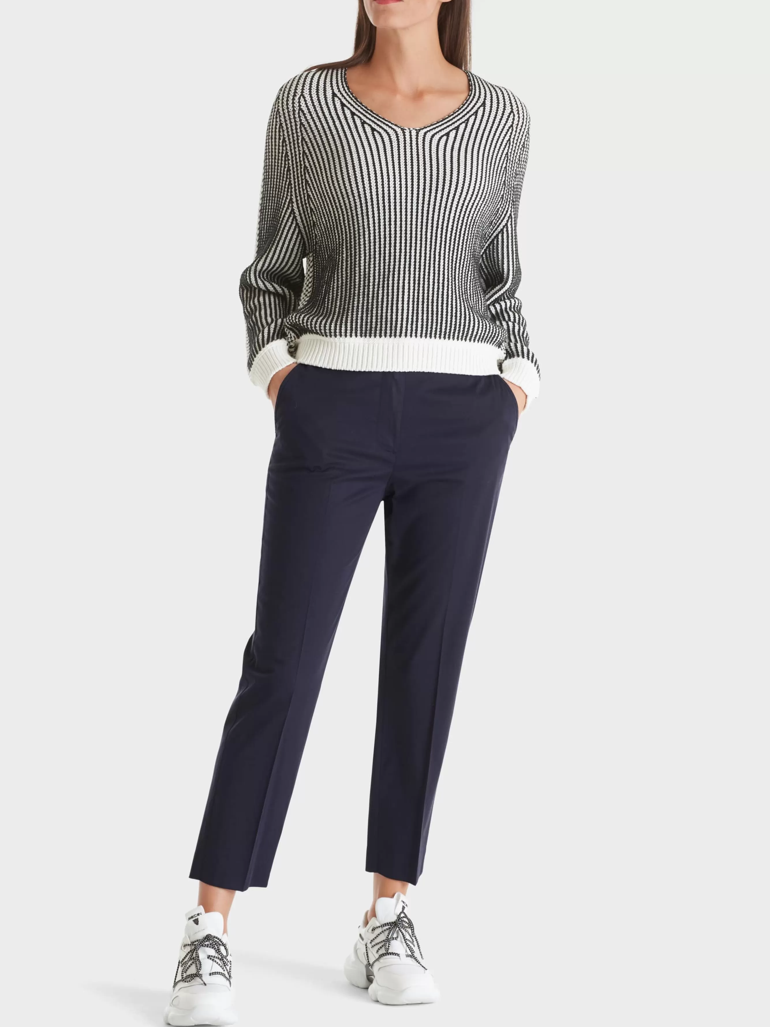 Marc Cain Hosen-MODELL FRANCA AUS LIGHT COTTON navy