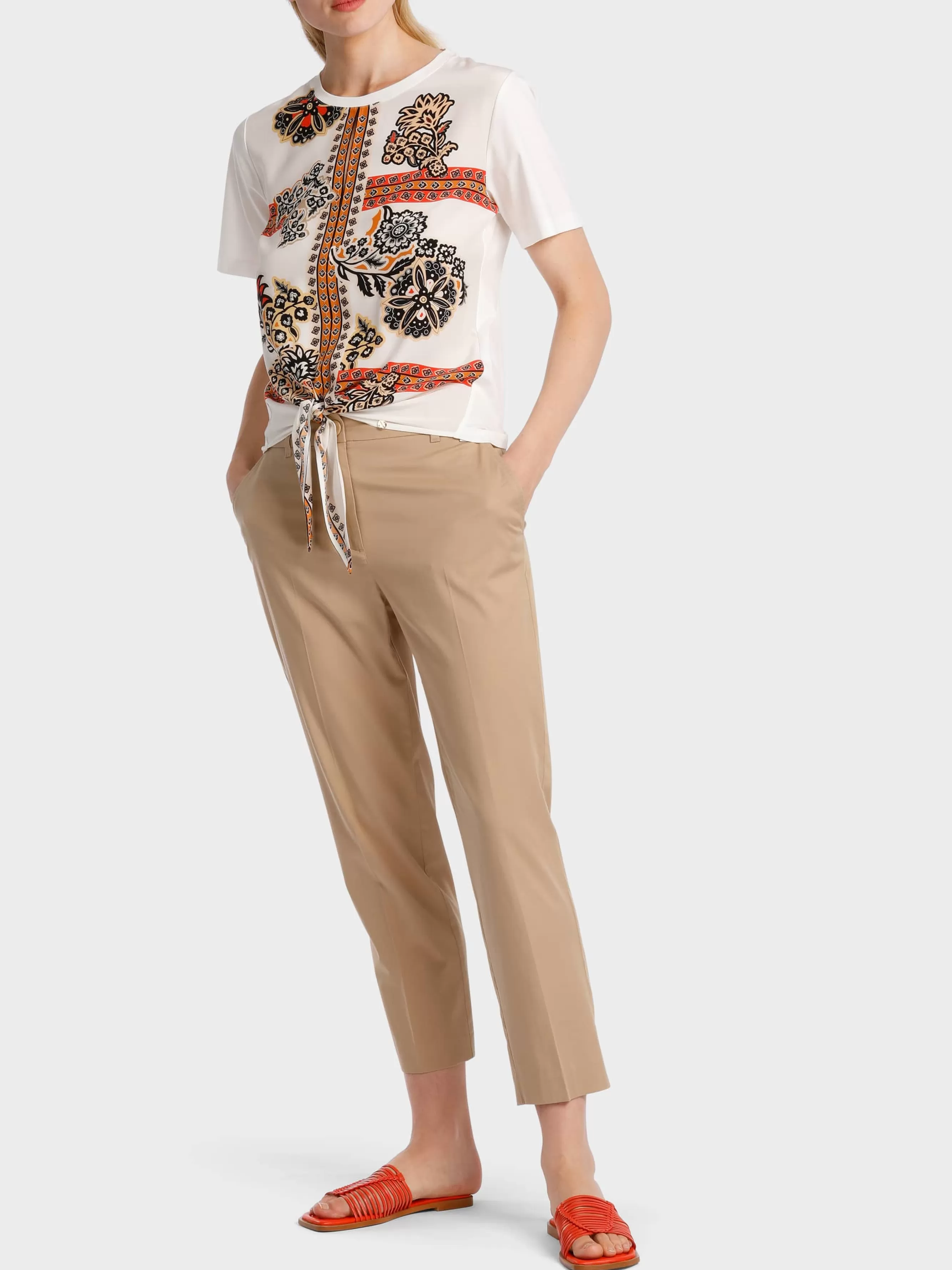 Marc Cain Hosen-MODELL FRANCA AUS LIGHT COTTON deep sand