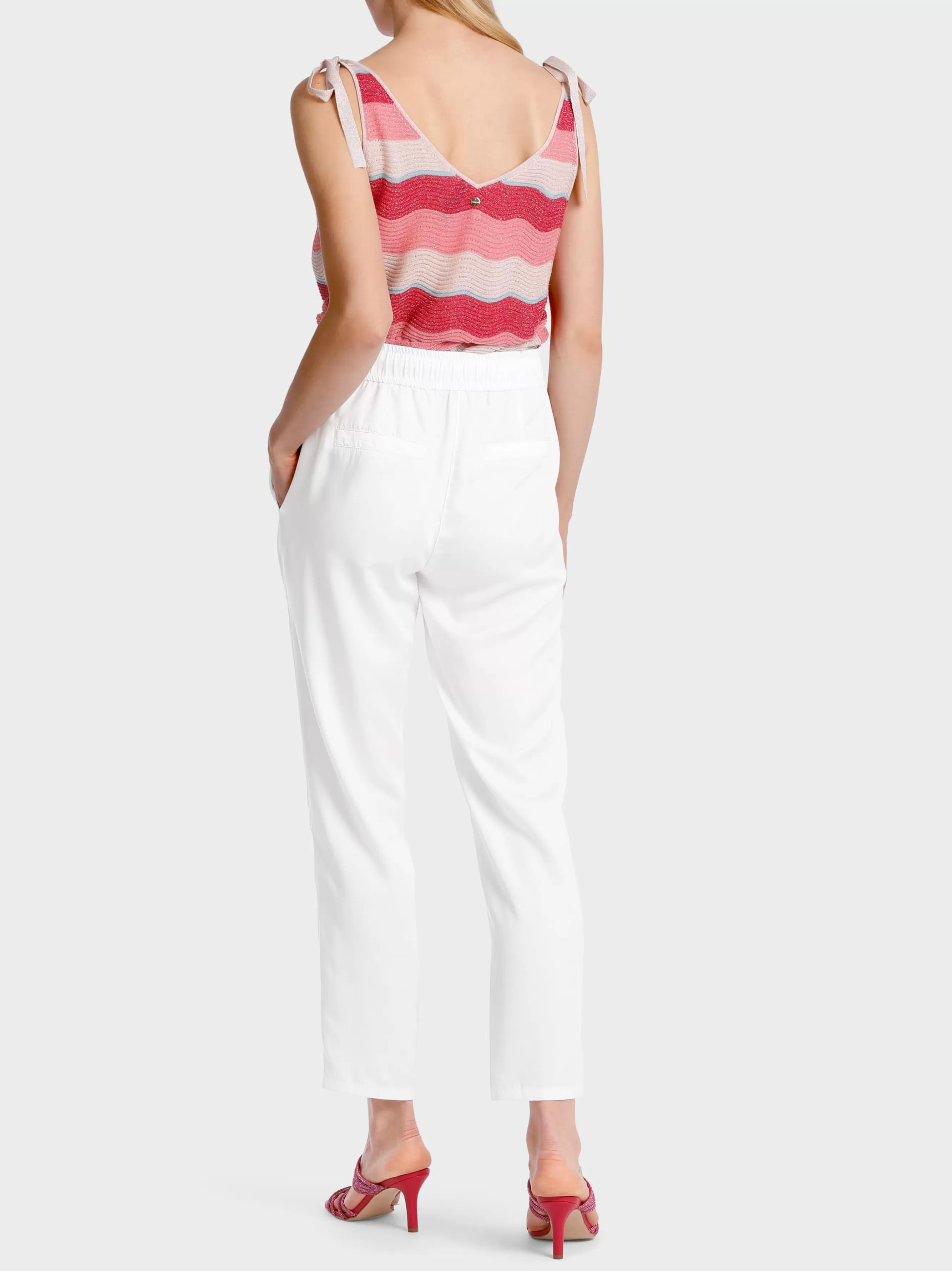 Marc Cain Hosen-MODELL RIVERA – HOSE “RETHINK TOGETHER” white