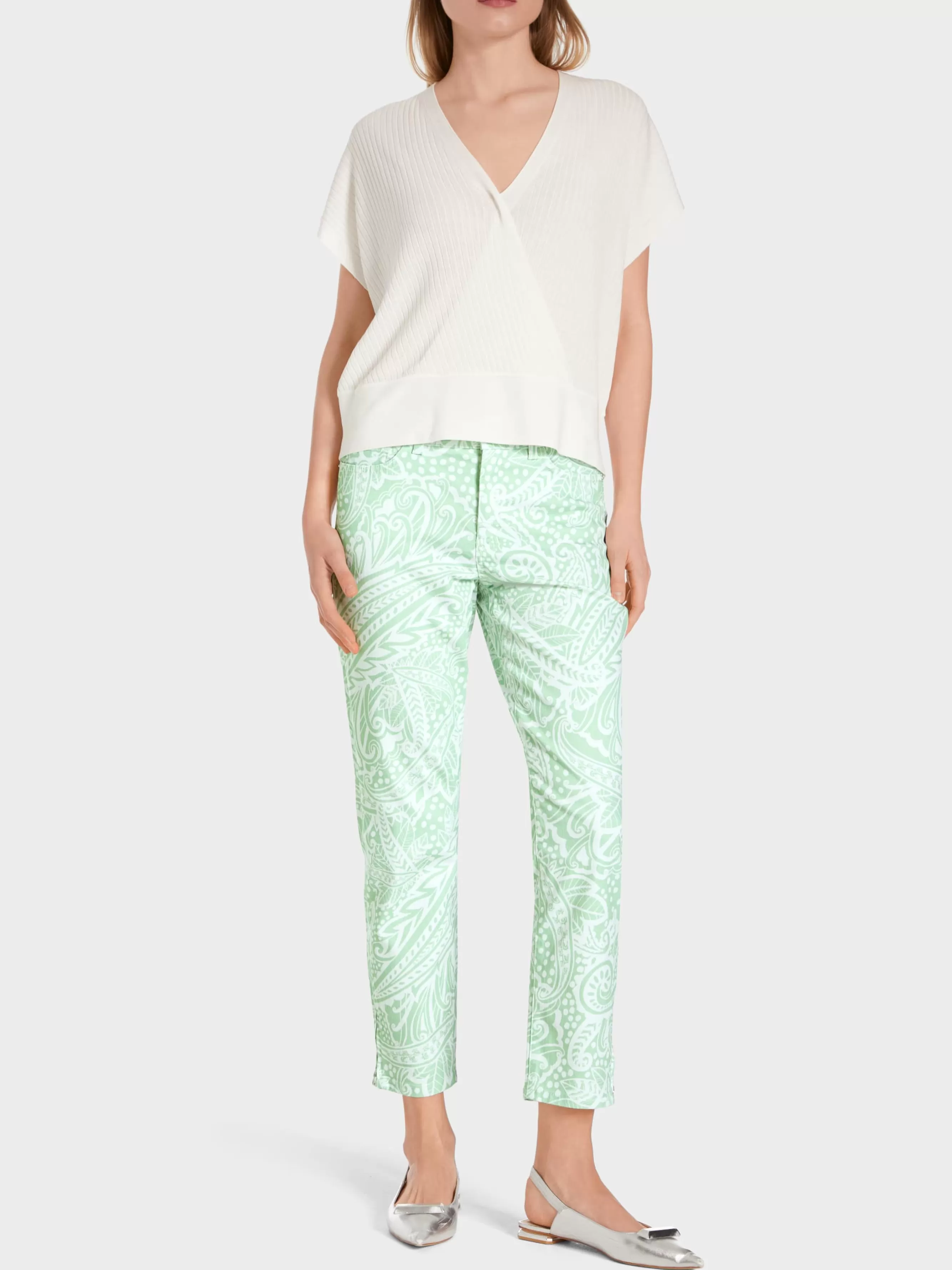 Marc Cain Jeans-MODELL SILEA – JEANS “RETHINK TOGETHER” soft pistachio