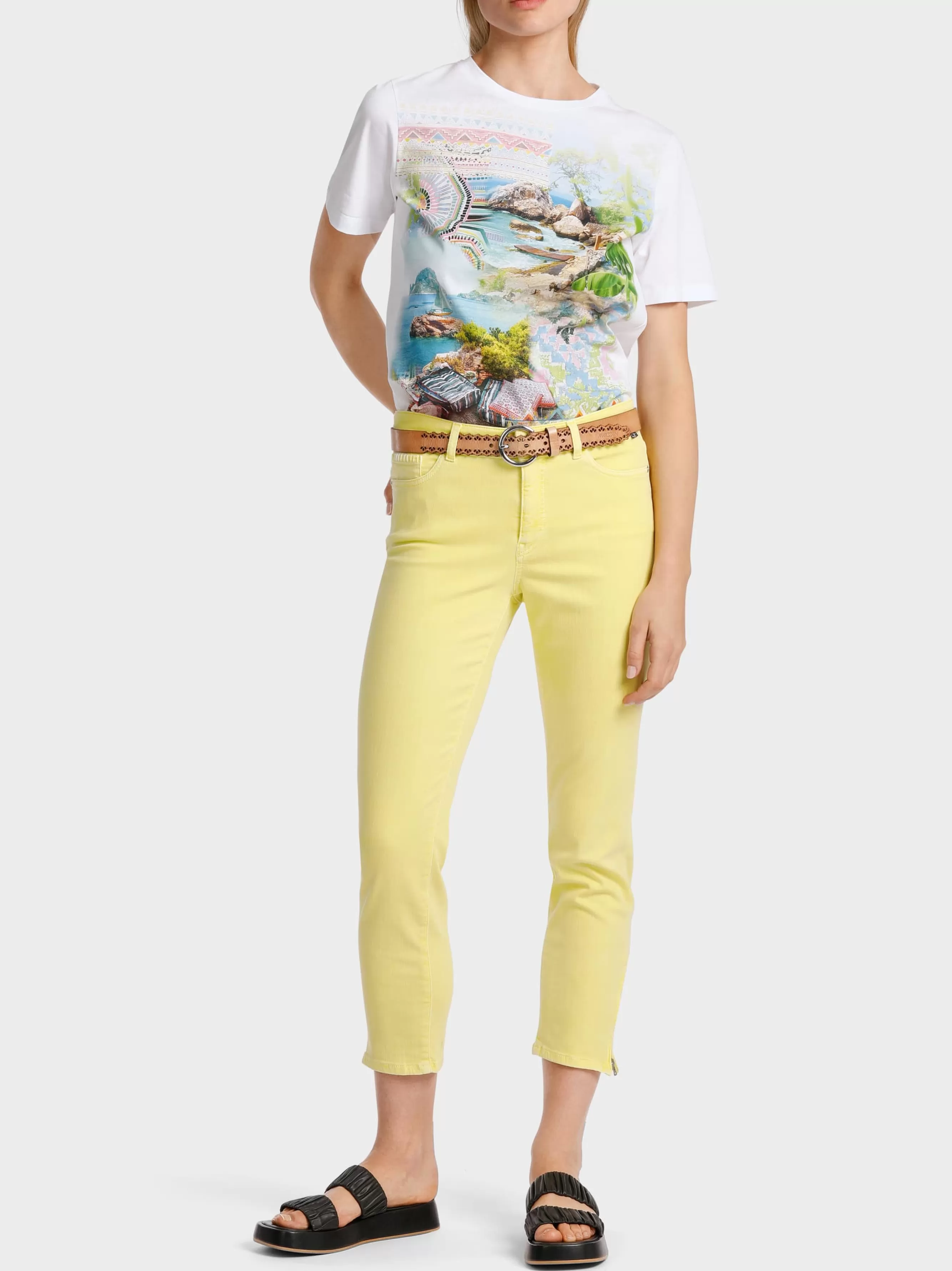 Marc Cain Jeans-MODELL SILEA - JEANS "RETHINK TOGETHER" pale lemon