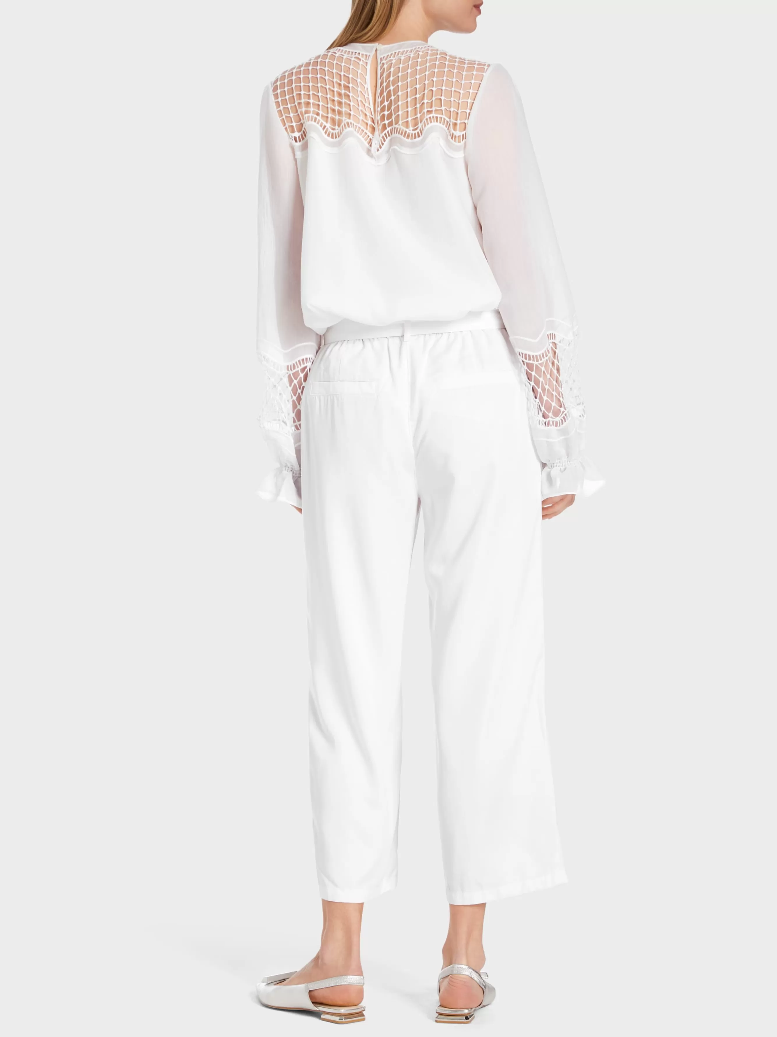 Marc Cain Hosen-MODELL WASHINGTON „RETHINK TOGETHER“ white