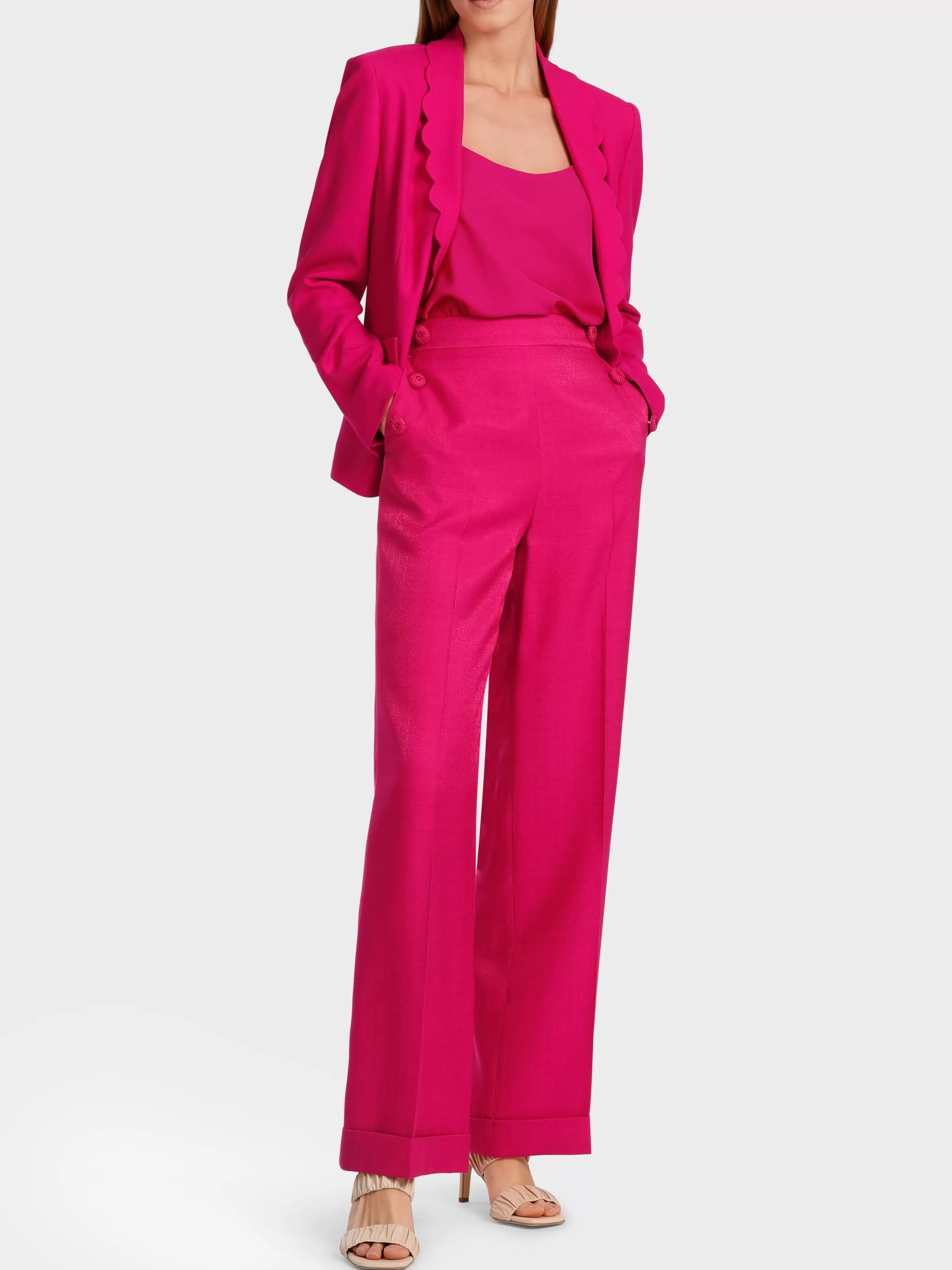 Marc Cain Hosen | Hosenanzüge-MODELL WHEATEN - ELEGANTE HOSE deep fuchsia