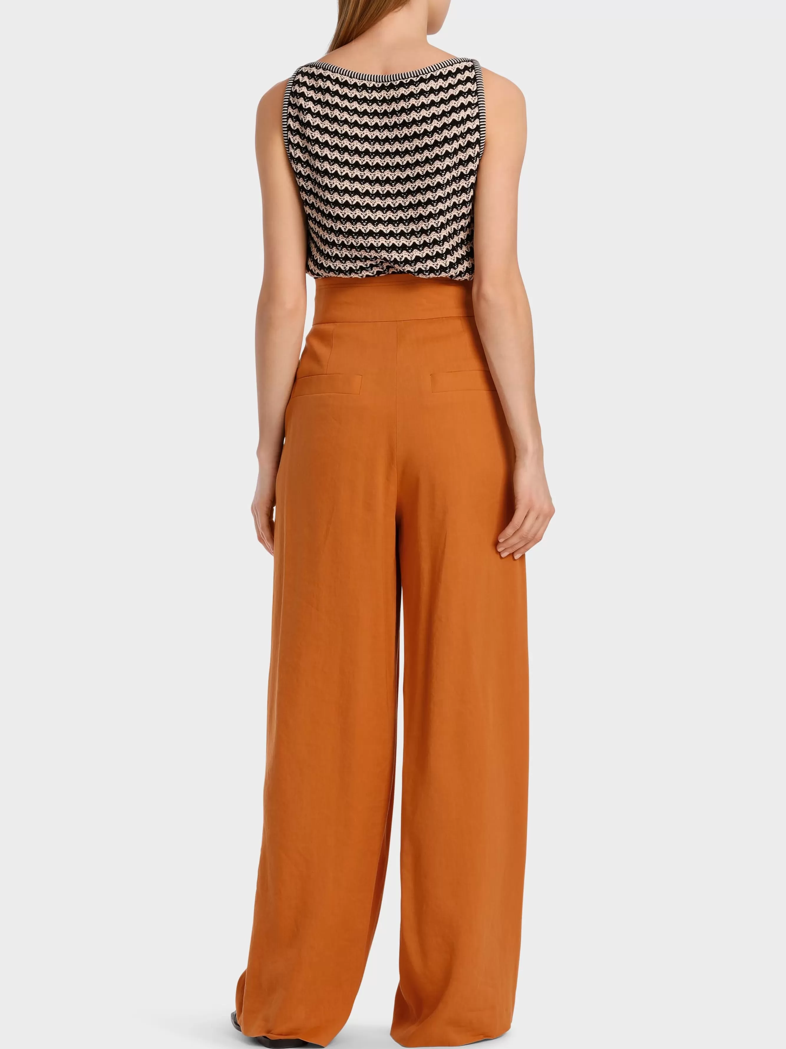 Marc Cain Hosen-MODELL WICHITA – HOSE IM PAPERBAG-STYLE bright ochre