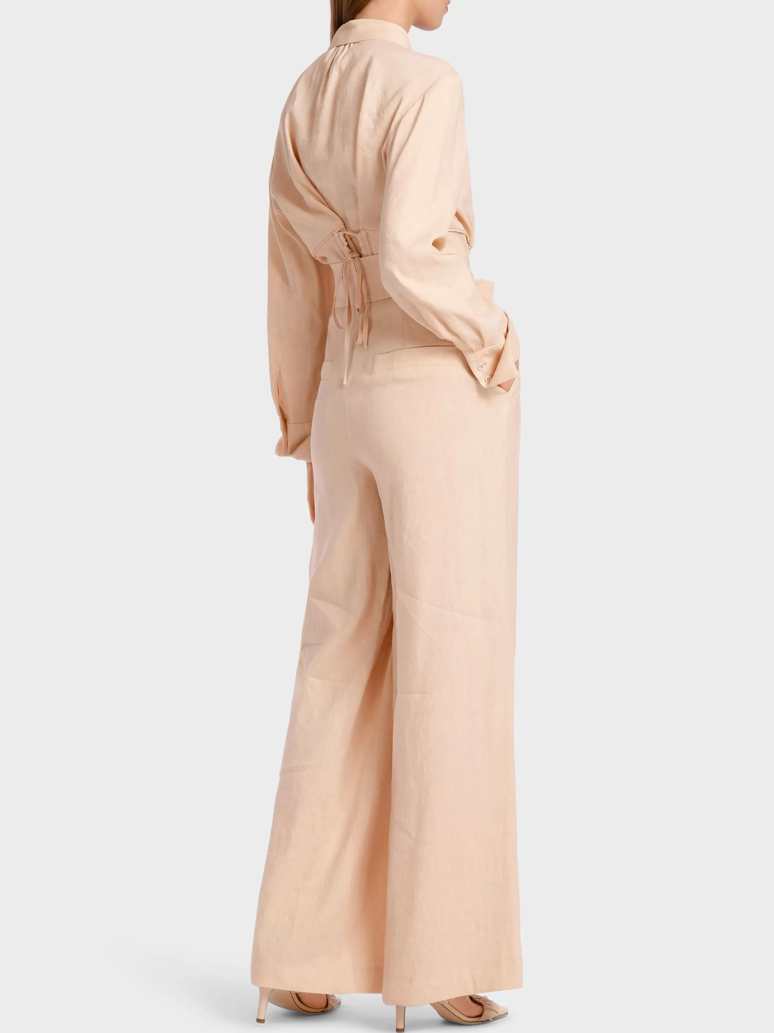 Marc Cain Hosen | Hosenanzüge-MODELL WICHITA – HOSE IM PAPERBAG-STYLE soft rose