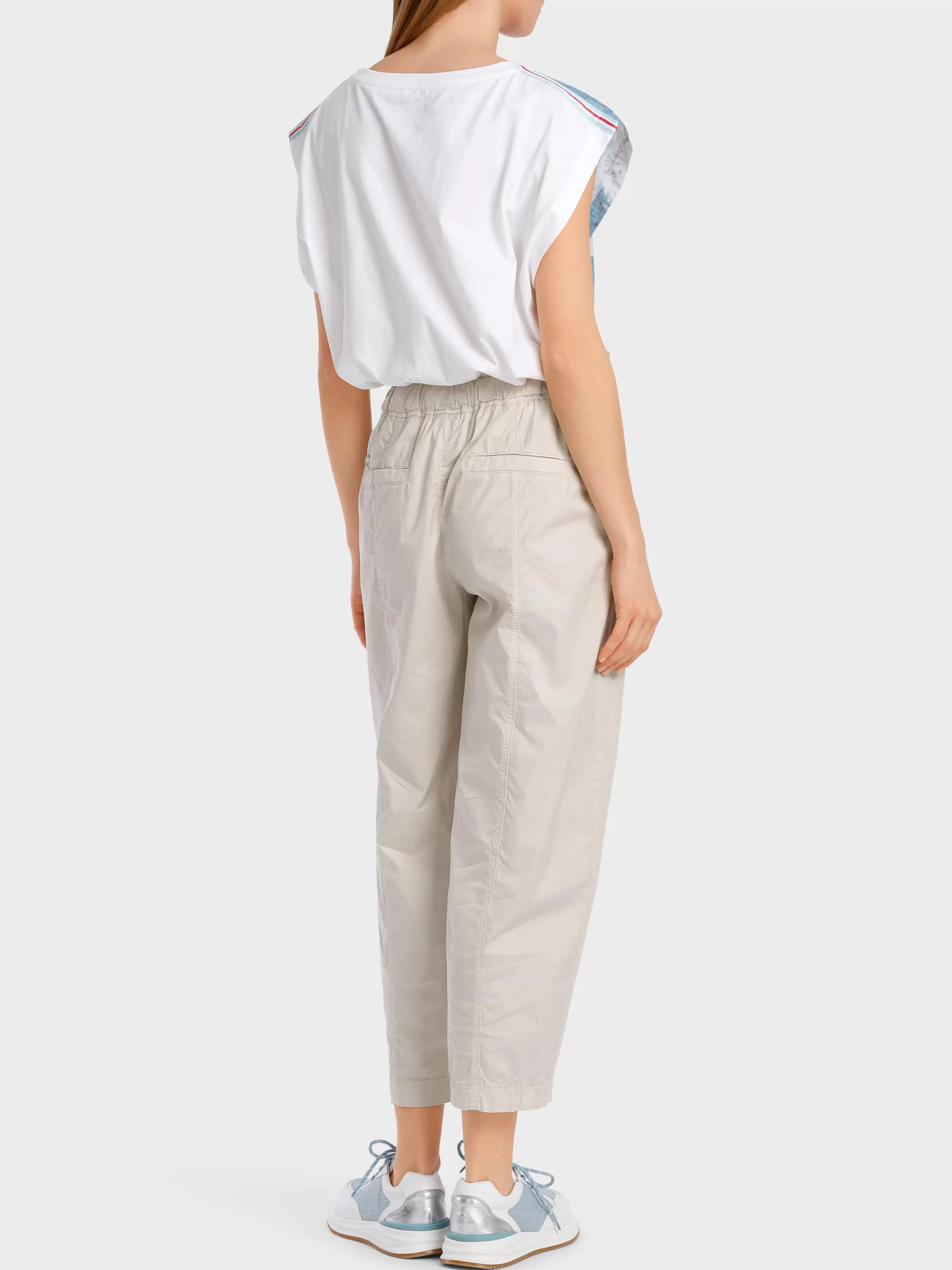 Marc Cain Hosen-MODELL WIDNES IN LIGHT COTTON grey stone