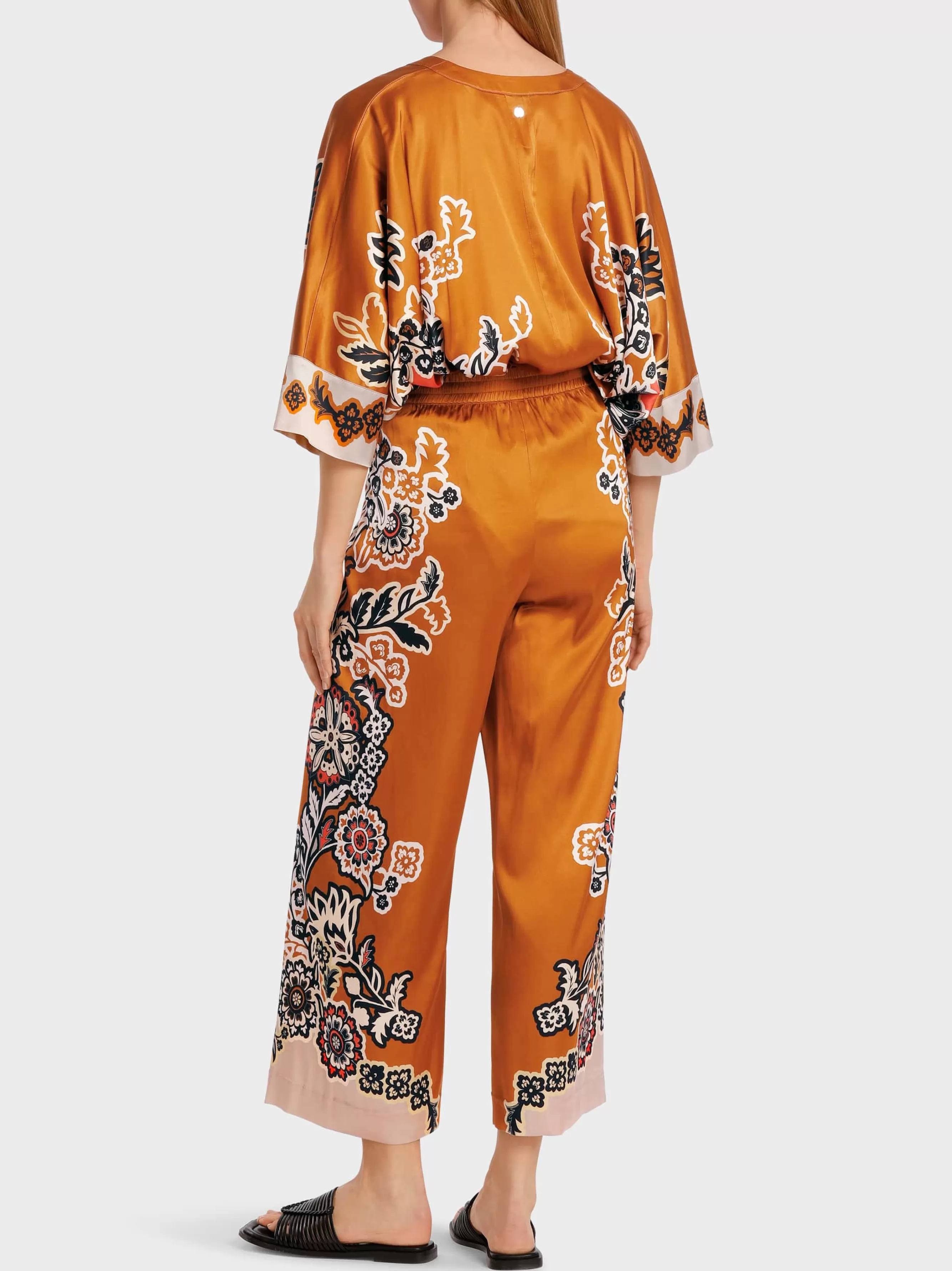 Marc Cain Hosen-MODELL WITTEN – CULOTTE MIT BLUMENPRINT bright ochre