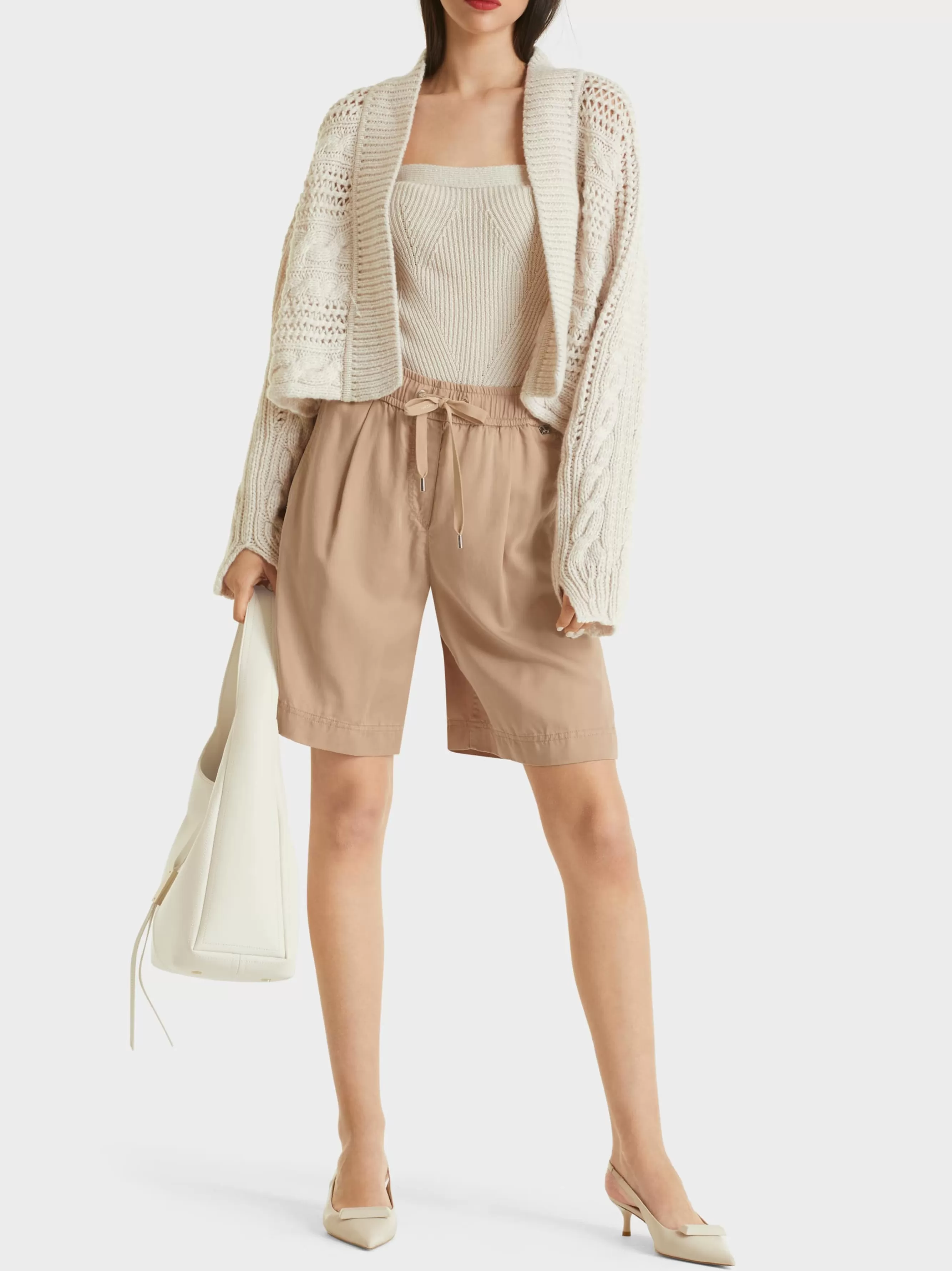 Marc Cain Hosen-MODELL WITTEN “RETHINK TOGETHER” deep sand