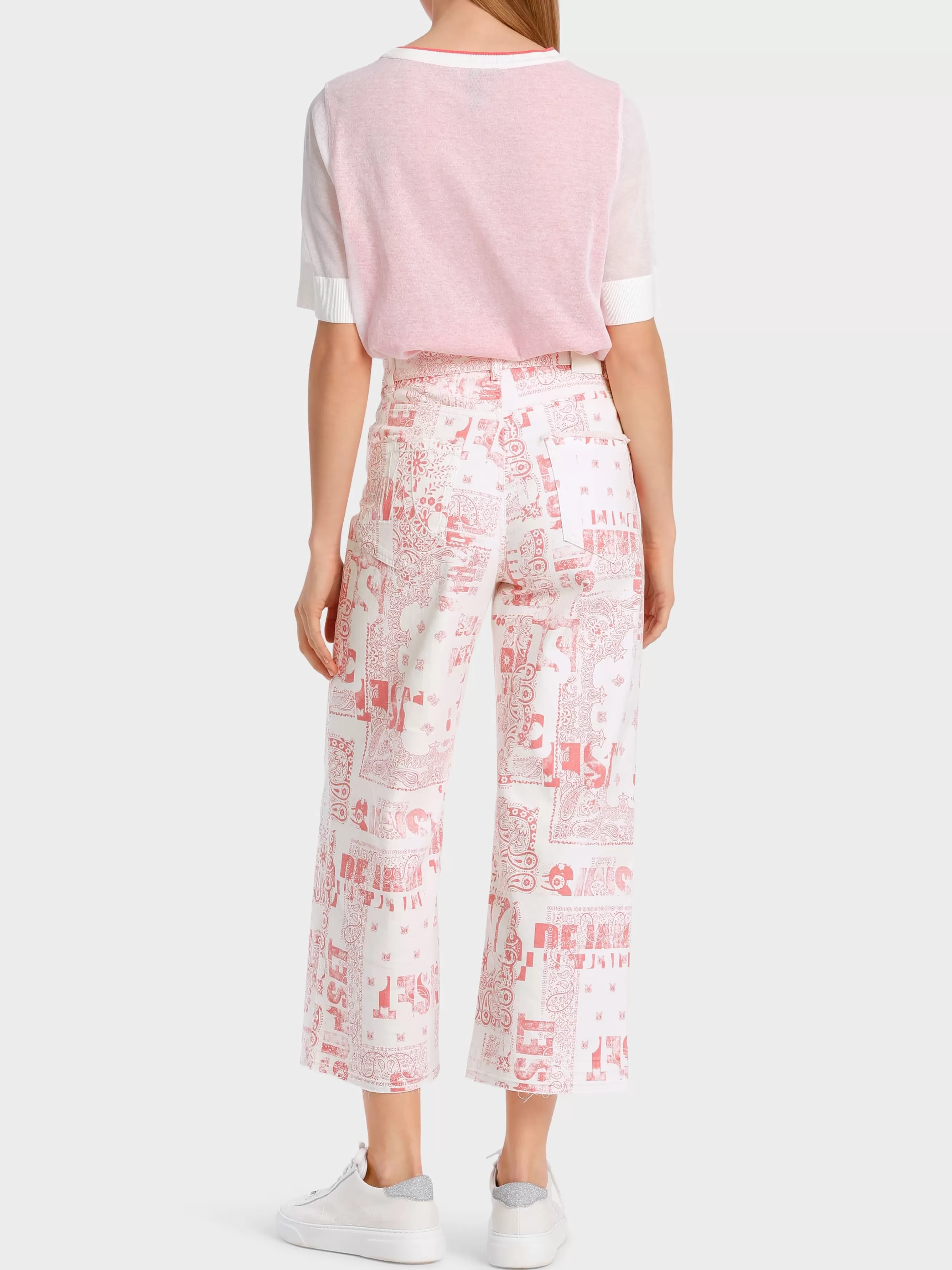 Marc Cain Jeans-MODELL WYLIE IM PRINTED DENIM white