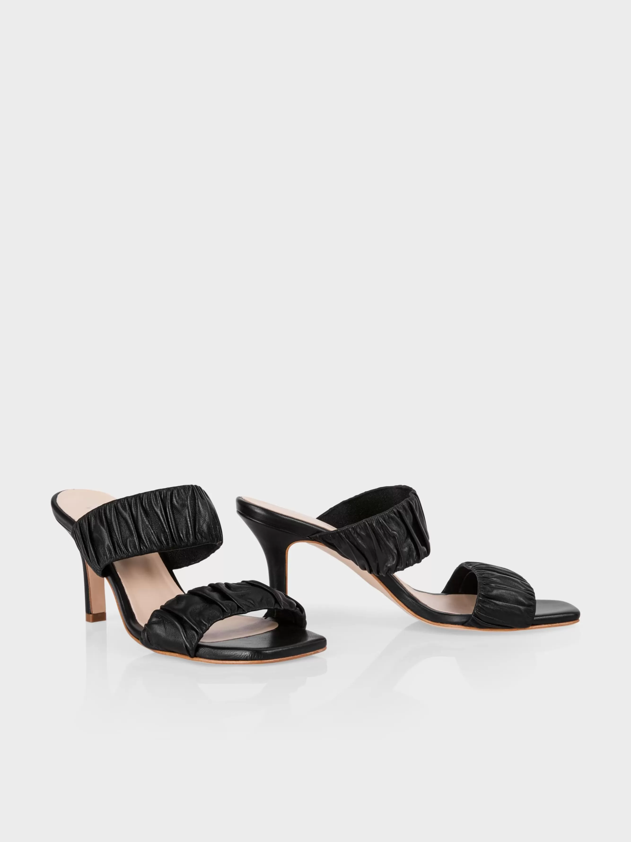 Marc Cain Schuhe-MULES MIT GESMOKTEN RIEMEN black