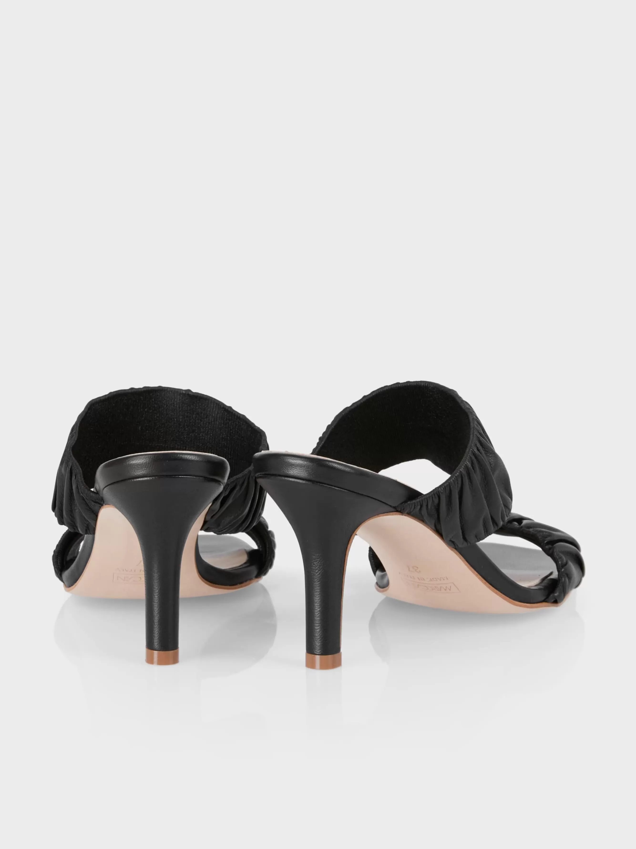 Marc Cain Schuhe-MULES MIT GESMOKTEN RIEMEN black