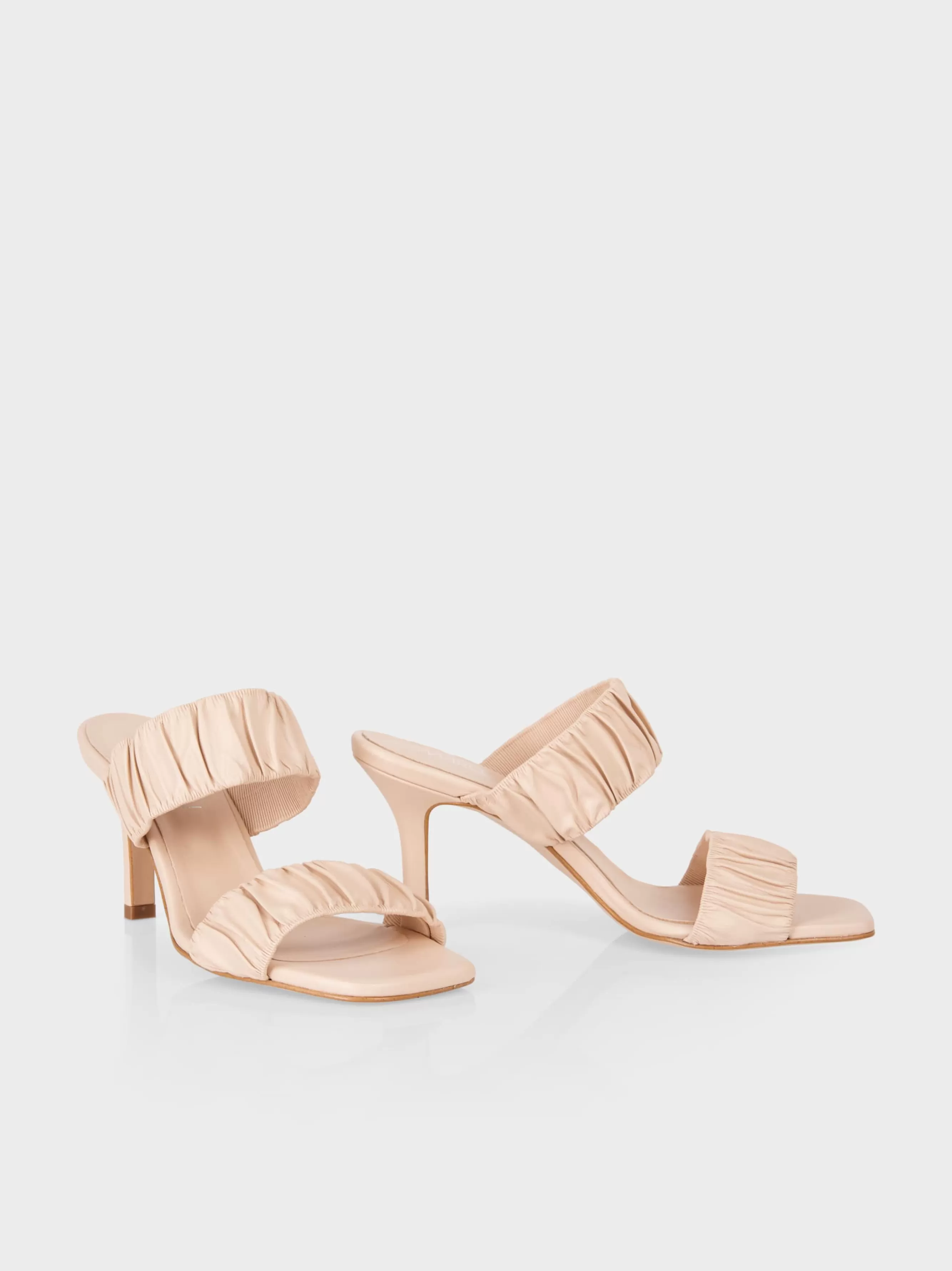 Marc Cain Schuhe-MULES MIT GESMOKTEN RIEMEN soft rose