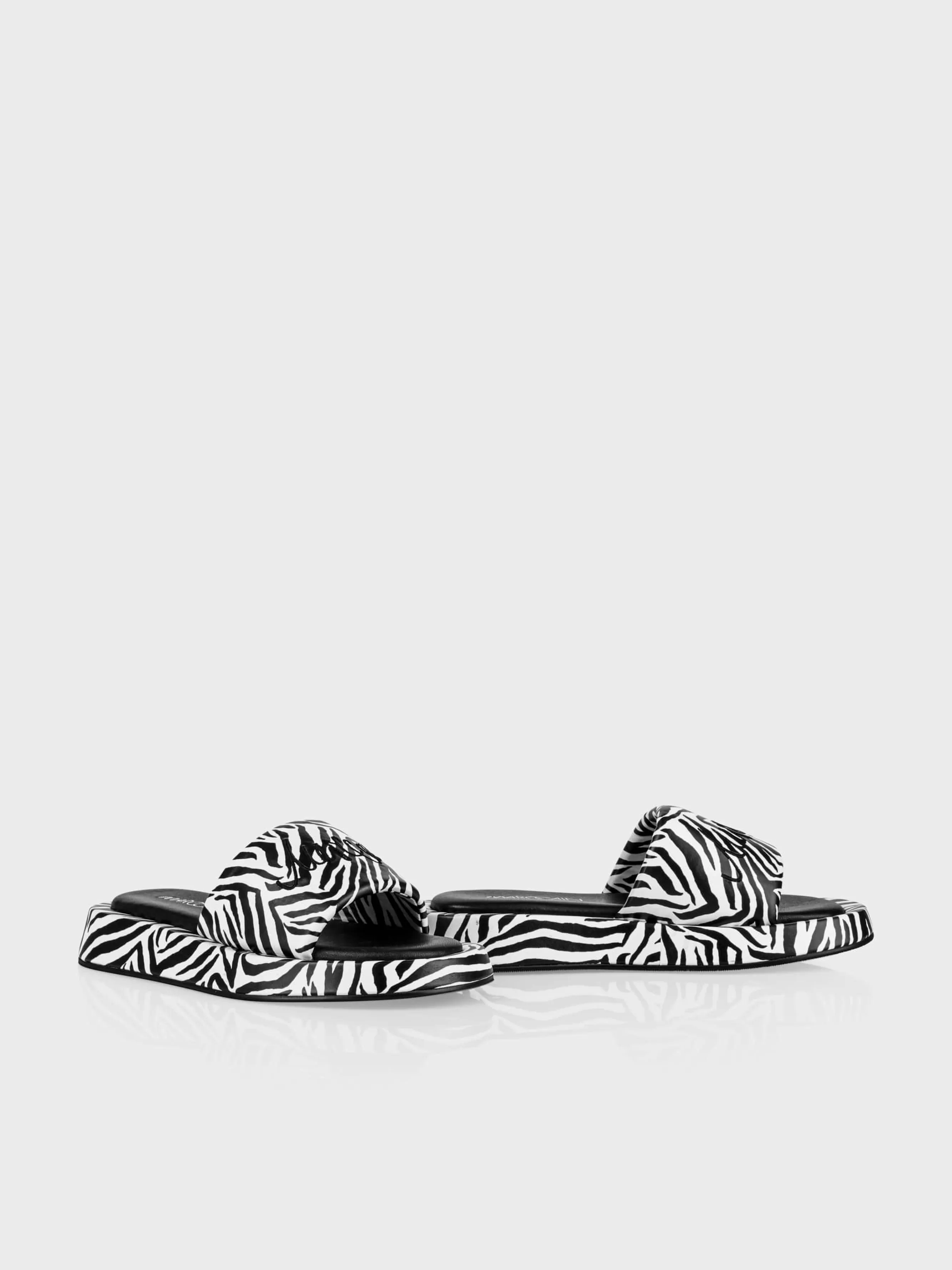 Marc Cain Schuhe-MULES MIT PRINT white and black