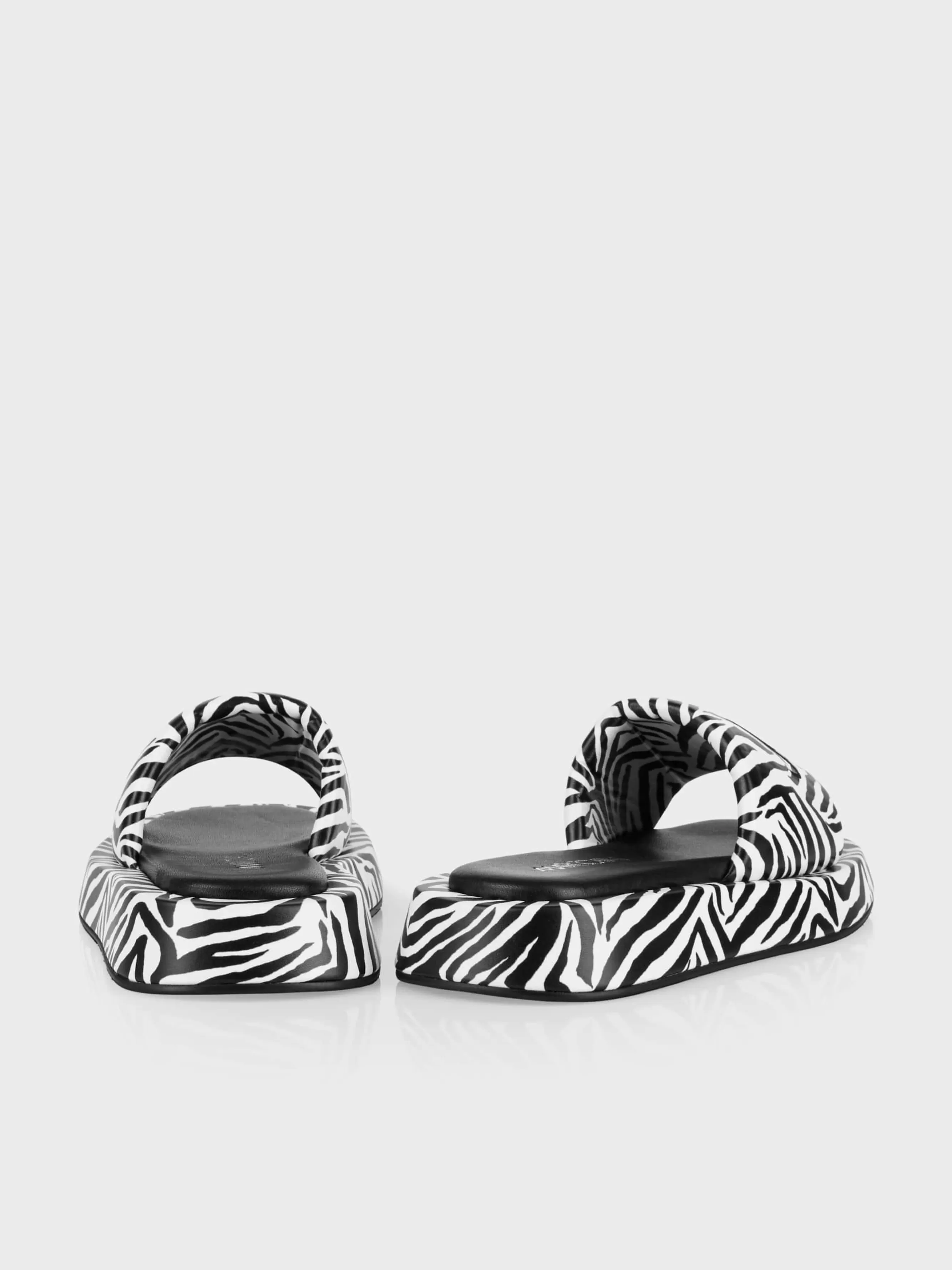 Marc Cain Schuhe-MULES MIT PRINT white and black