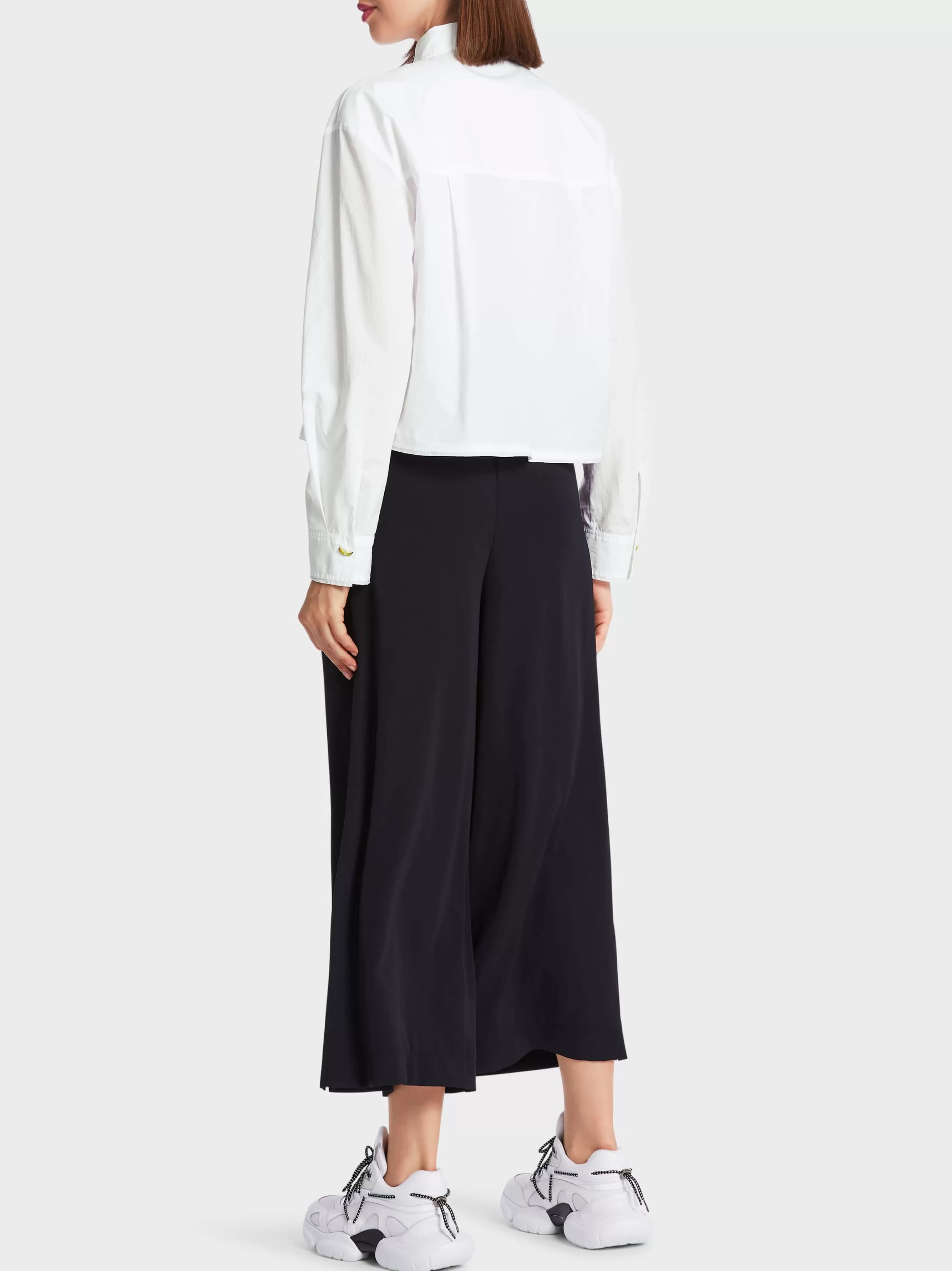 Marc Cain Blusen & Tuniken-OVERSIZED BLUSE "RETHINK TOGETHER" white