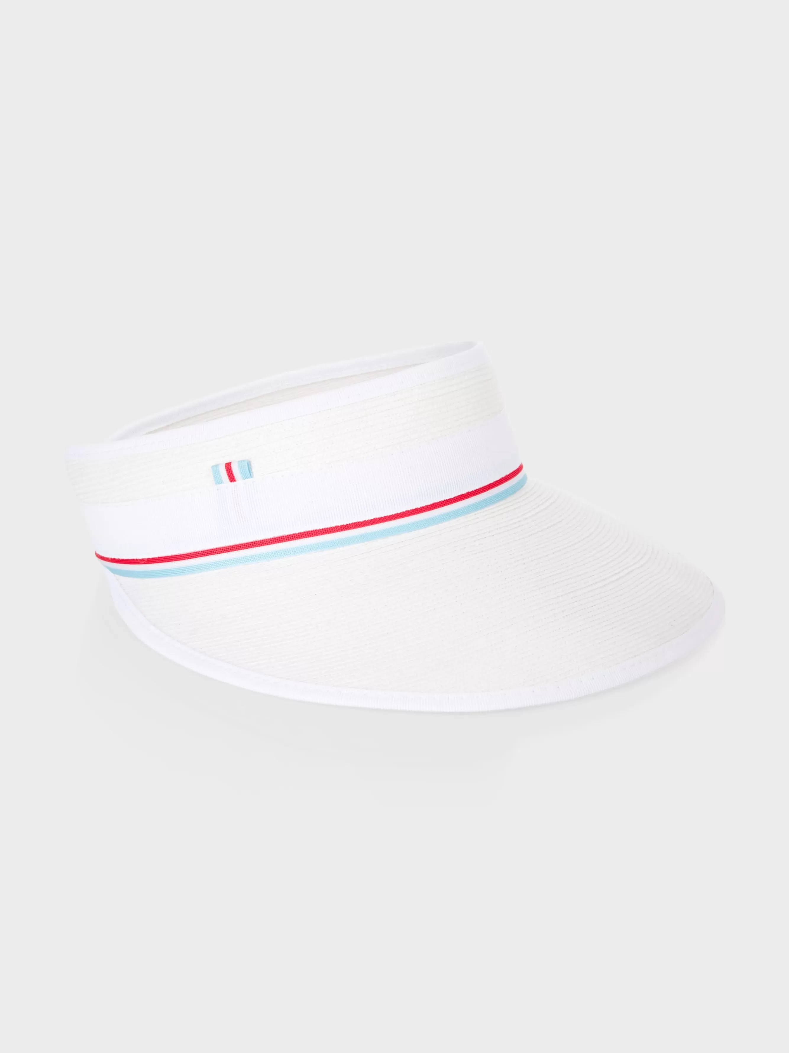 Marc Cain Accessoires-PEAKED CAP MIT GESTREIFTEM RIPSBAND white