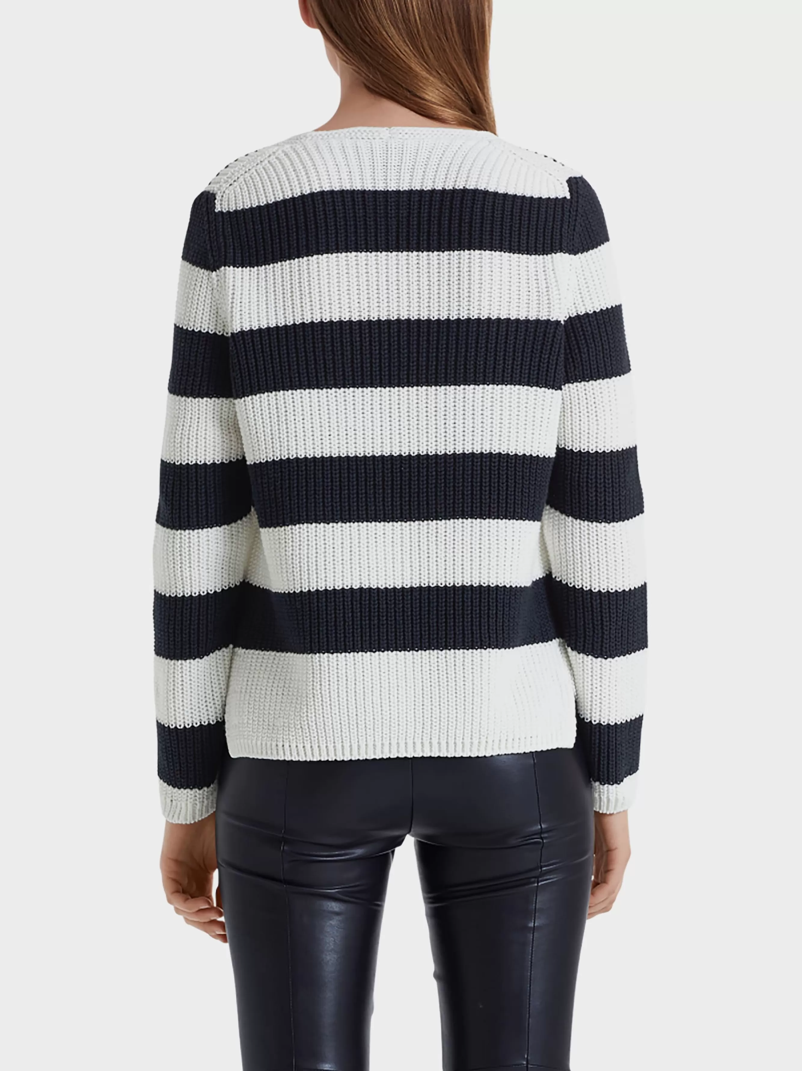 Marc Cain Strick-PULLOVER MIT BLOCKRINGELN midnight blue