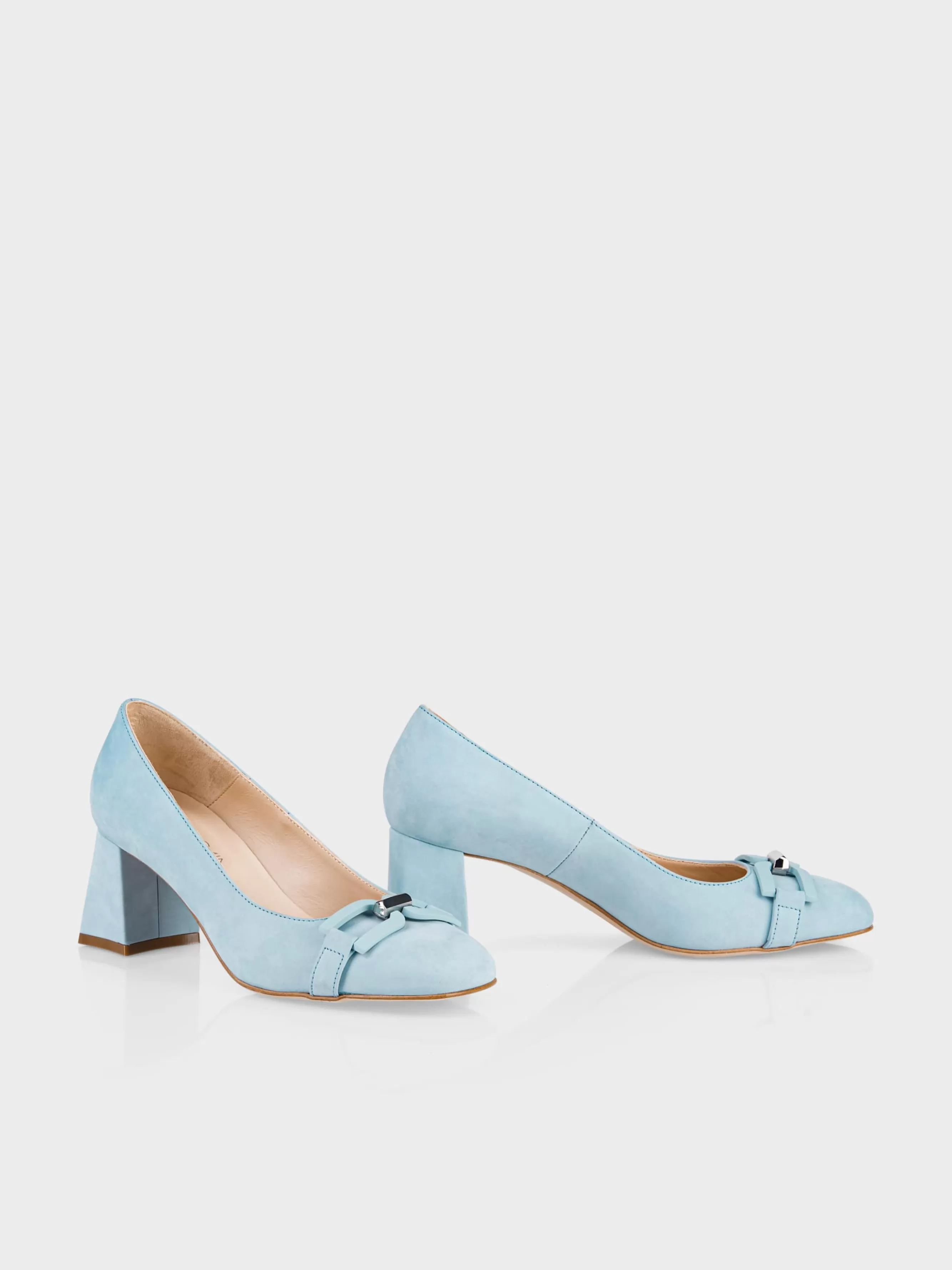 Marc Cain Schuhe-PUMPS IN RAULEDER „RETHINK TOGETHER” soft summer sky