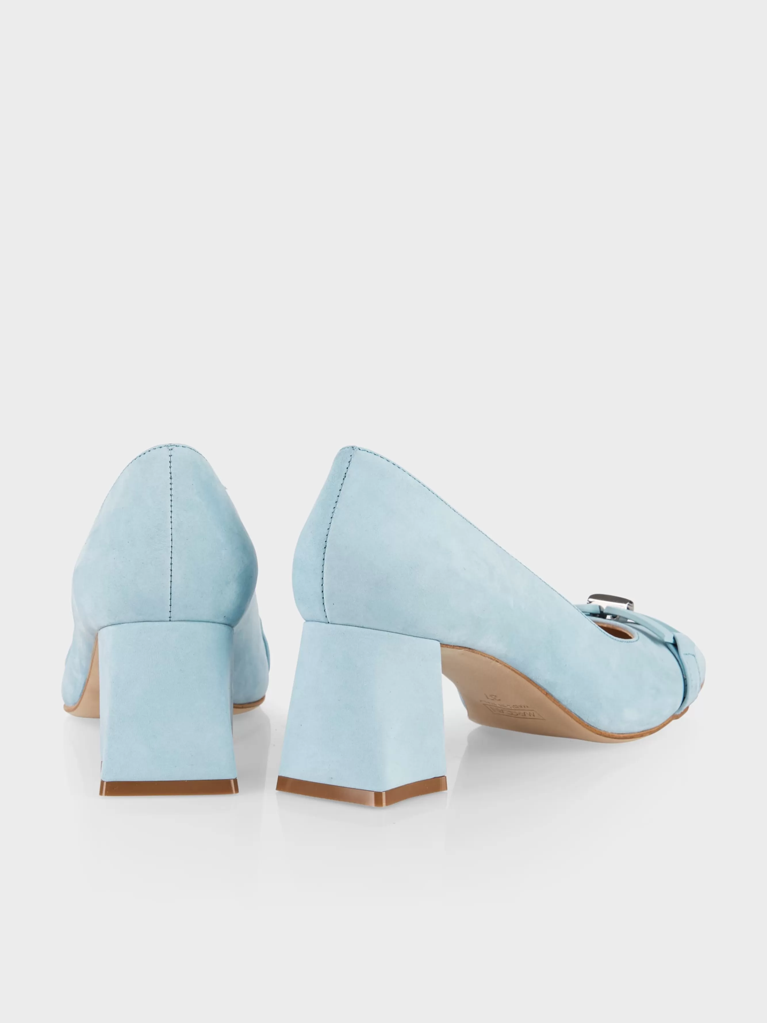 Marc Cain Schuhe-PUMPS IN RAULEDER „RETHINK TOGETHER” soft summer sky