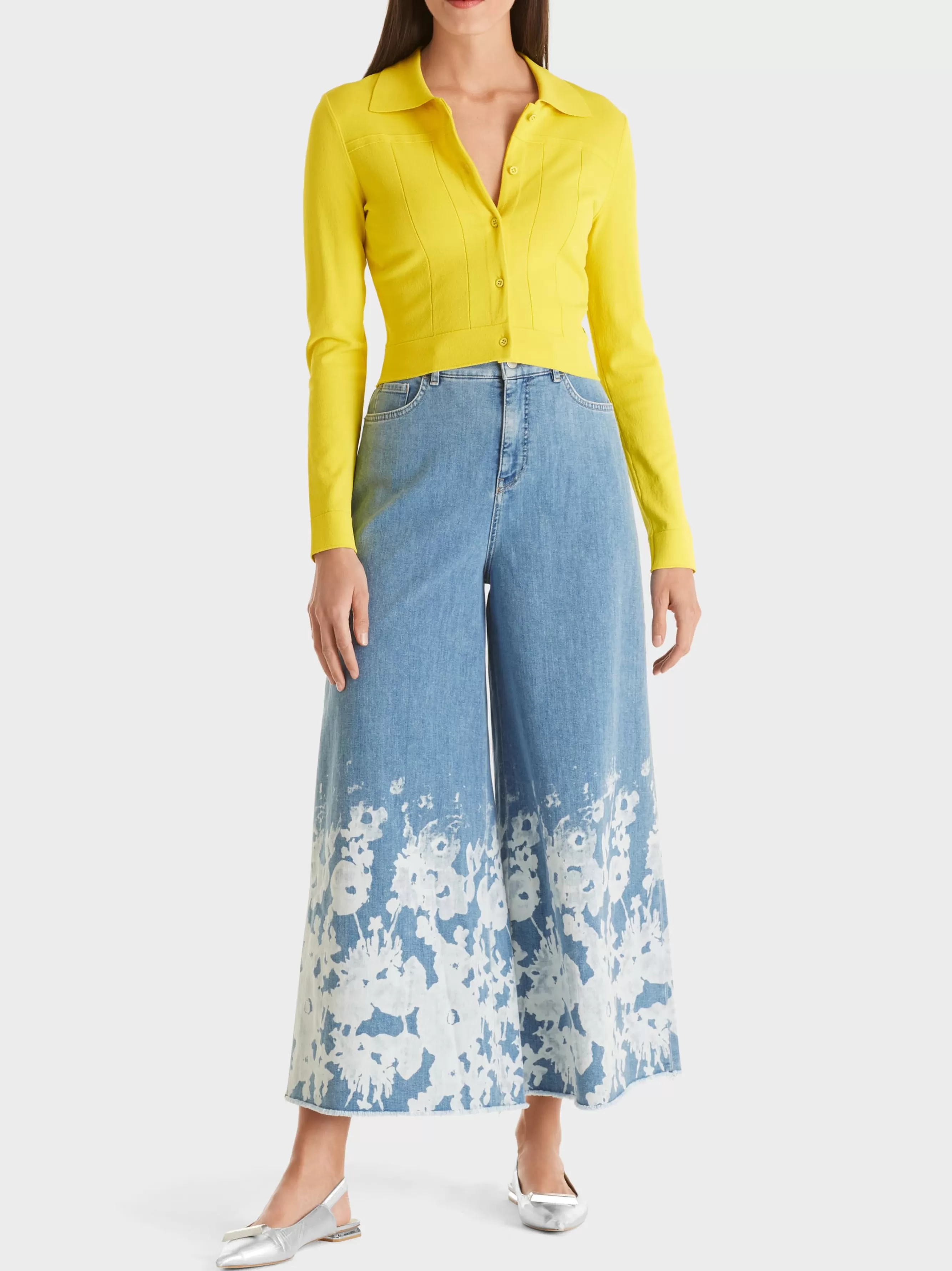 Marc Cain Jeans-"RETHINK TOGETHER" CULOTTE WAUKEE blue Denim