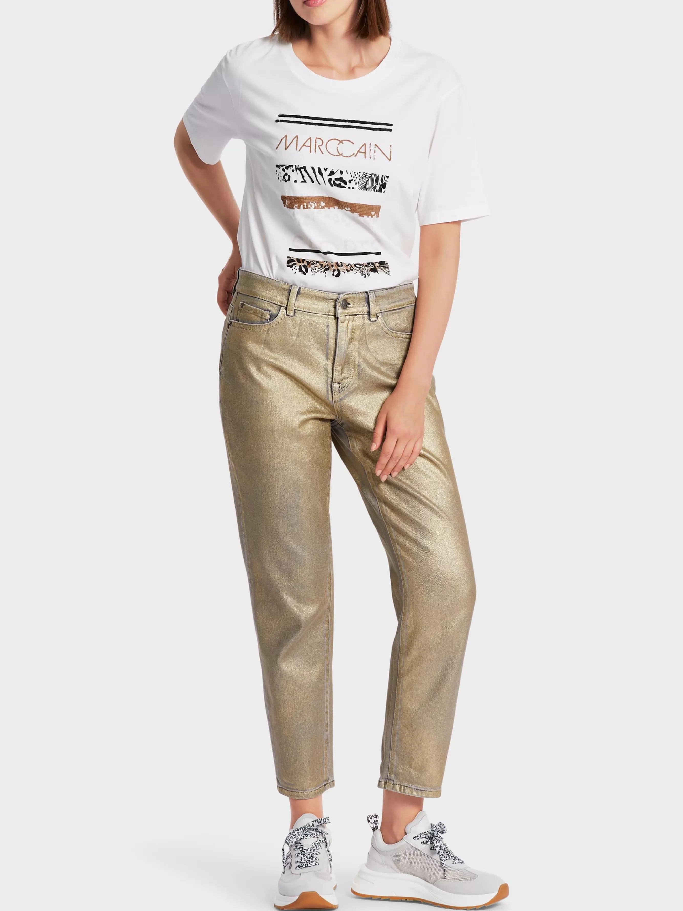 Marc Cain Jeans-"RETHINK TOGETHER" HOSE RAIPUR gold