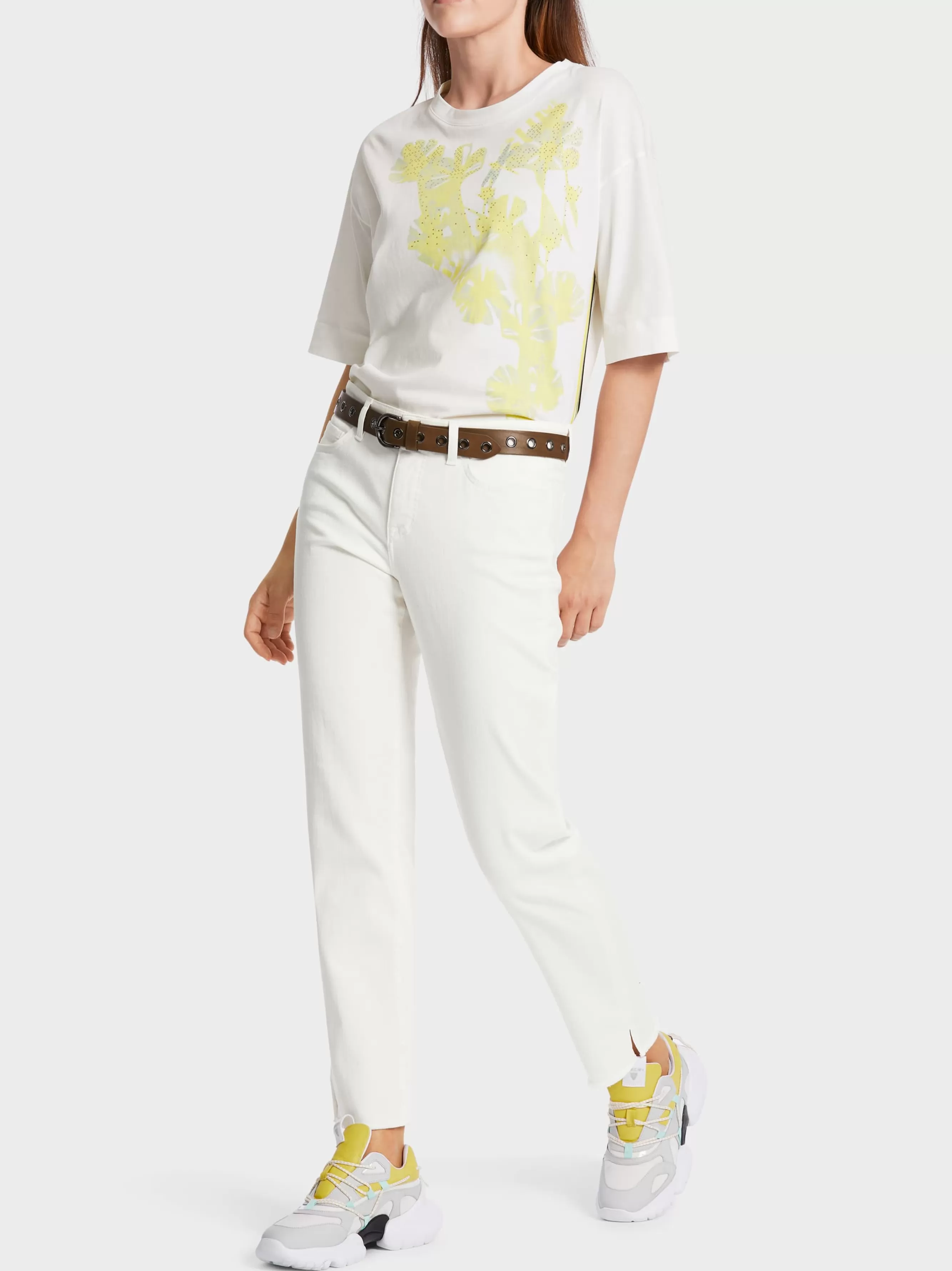 Marc Cain Jeans-"RETHINK TOGETHER" HOSE SIKAR off-white