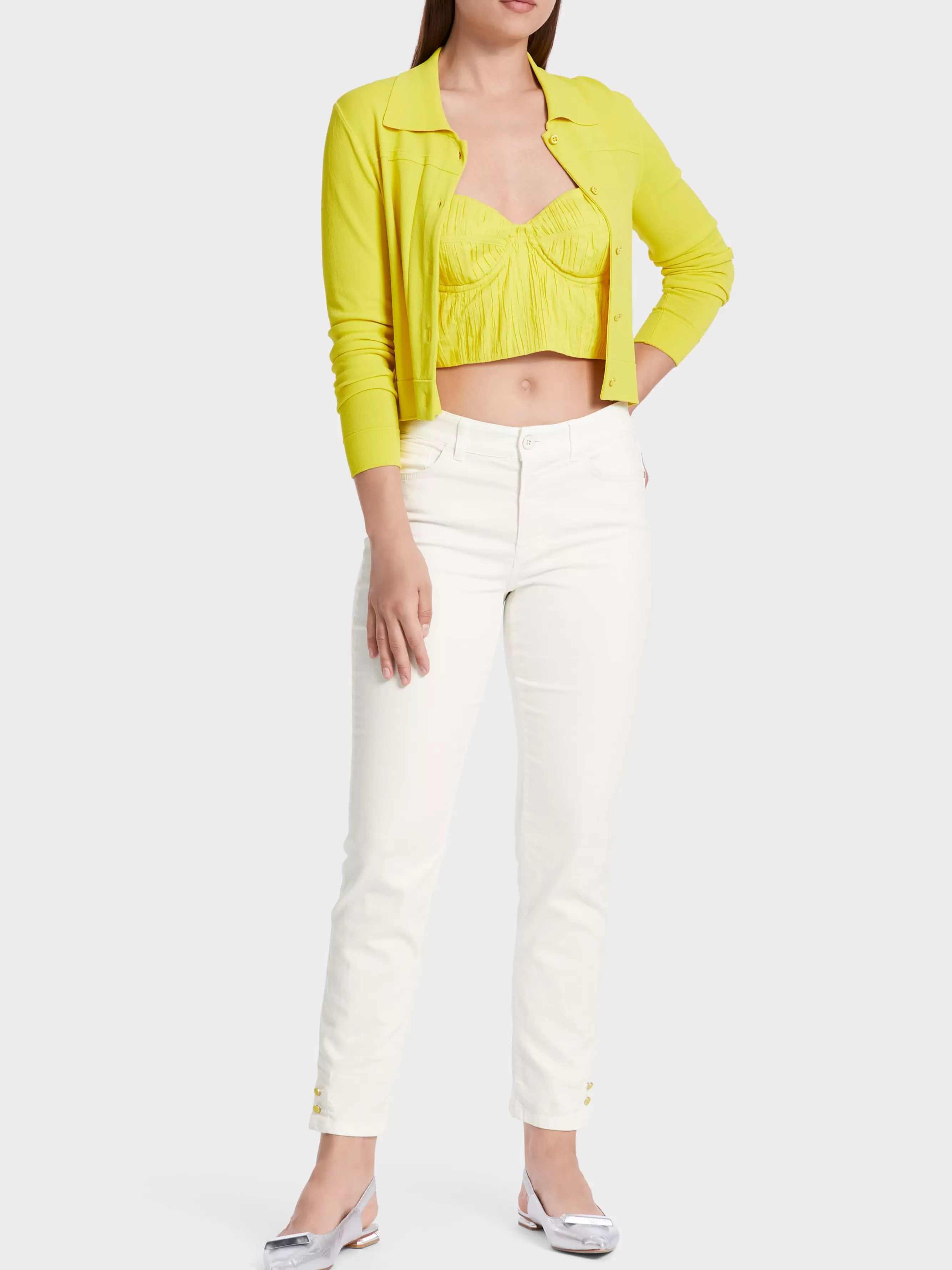 Marc Cain Jeans-"RETHINK TOGETHER" HOSE SILEA off-white