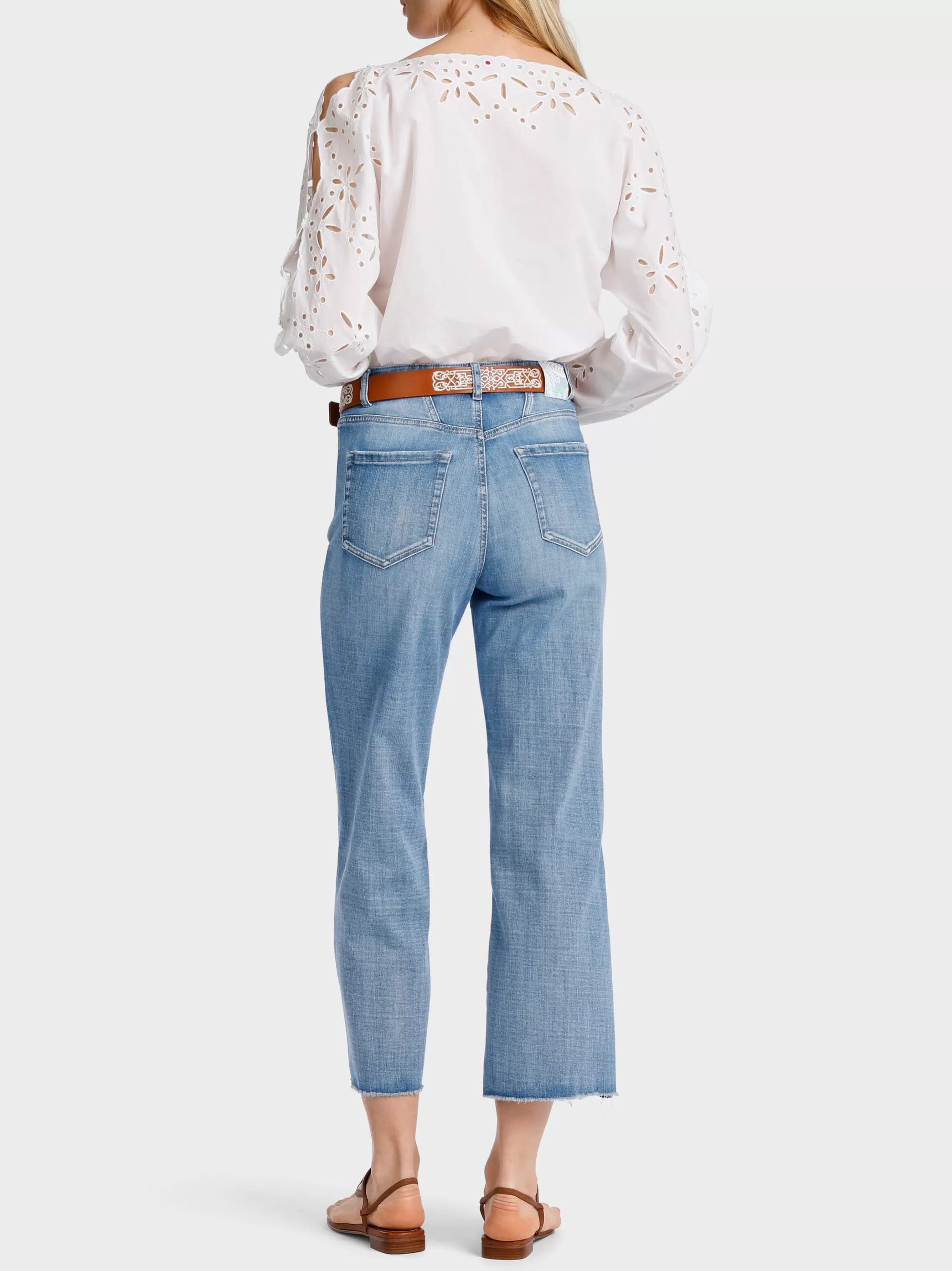 Marc Cain Jeans-“RETHINK TOGETHER” JEANS MODELL WYLIE blue Denim