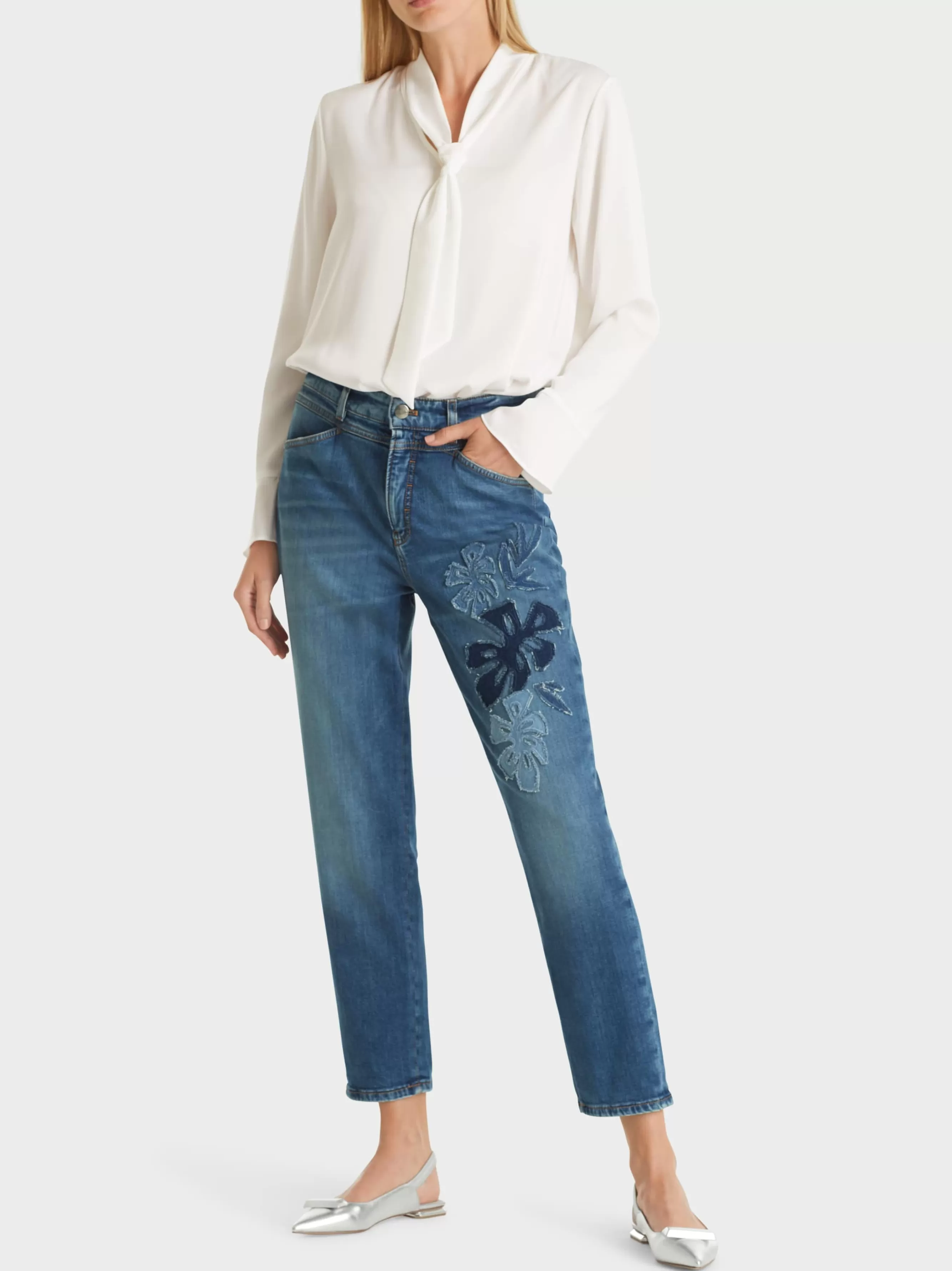 Marc Cain Jeans-"RETHINK TOGETHER" JEANS RIAD blue Denim