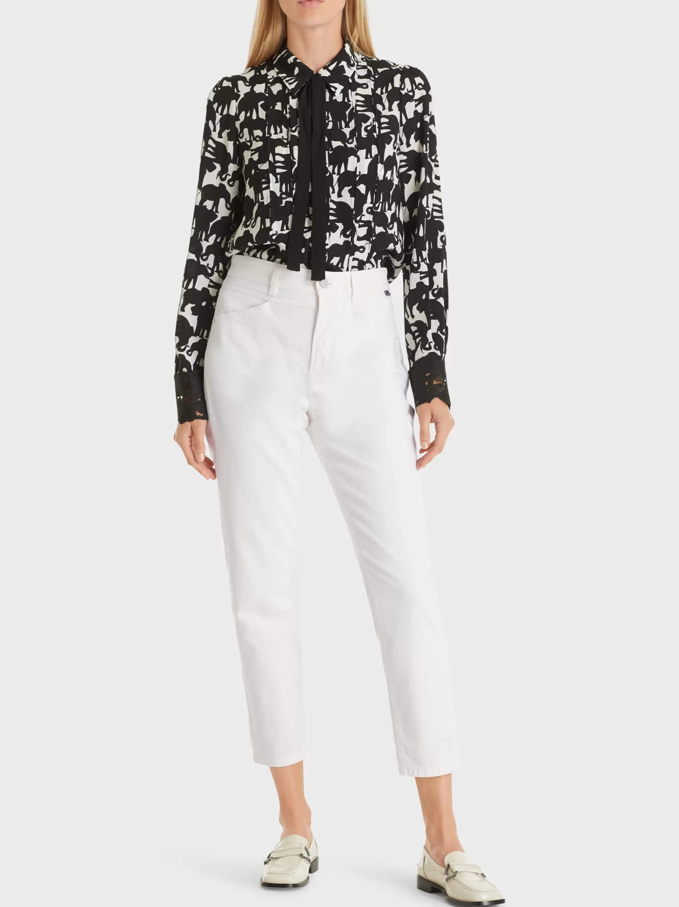 Marc Cain Jeans-"RETHINK TOGETHER" JEANS RIAD off-white