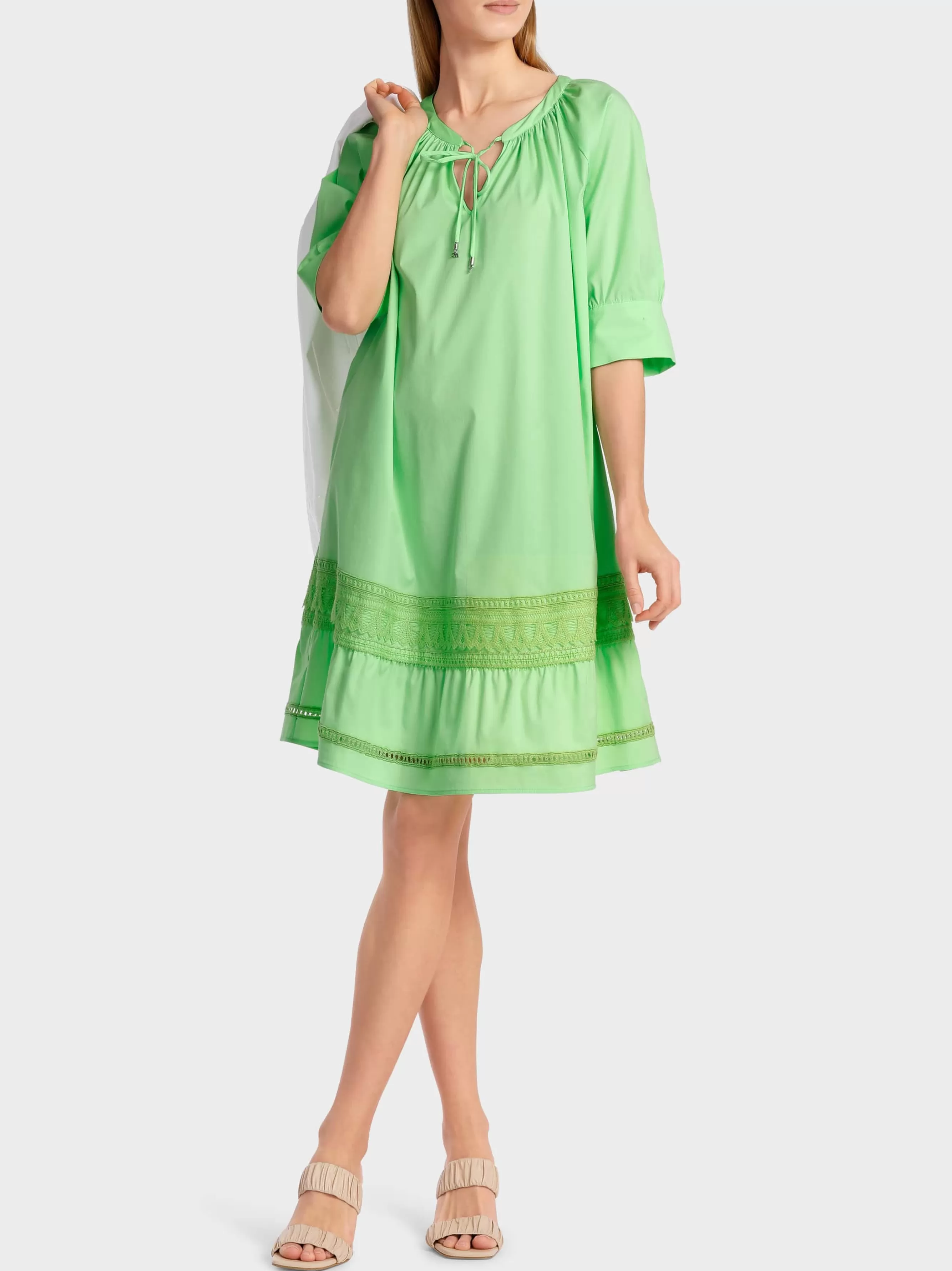 Marc Cain Kleider-ROMANTISCHES RAGLANKLEID MIT STUFE light apple green