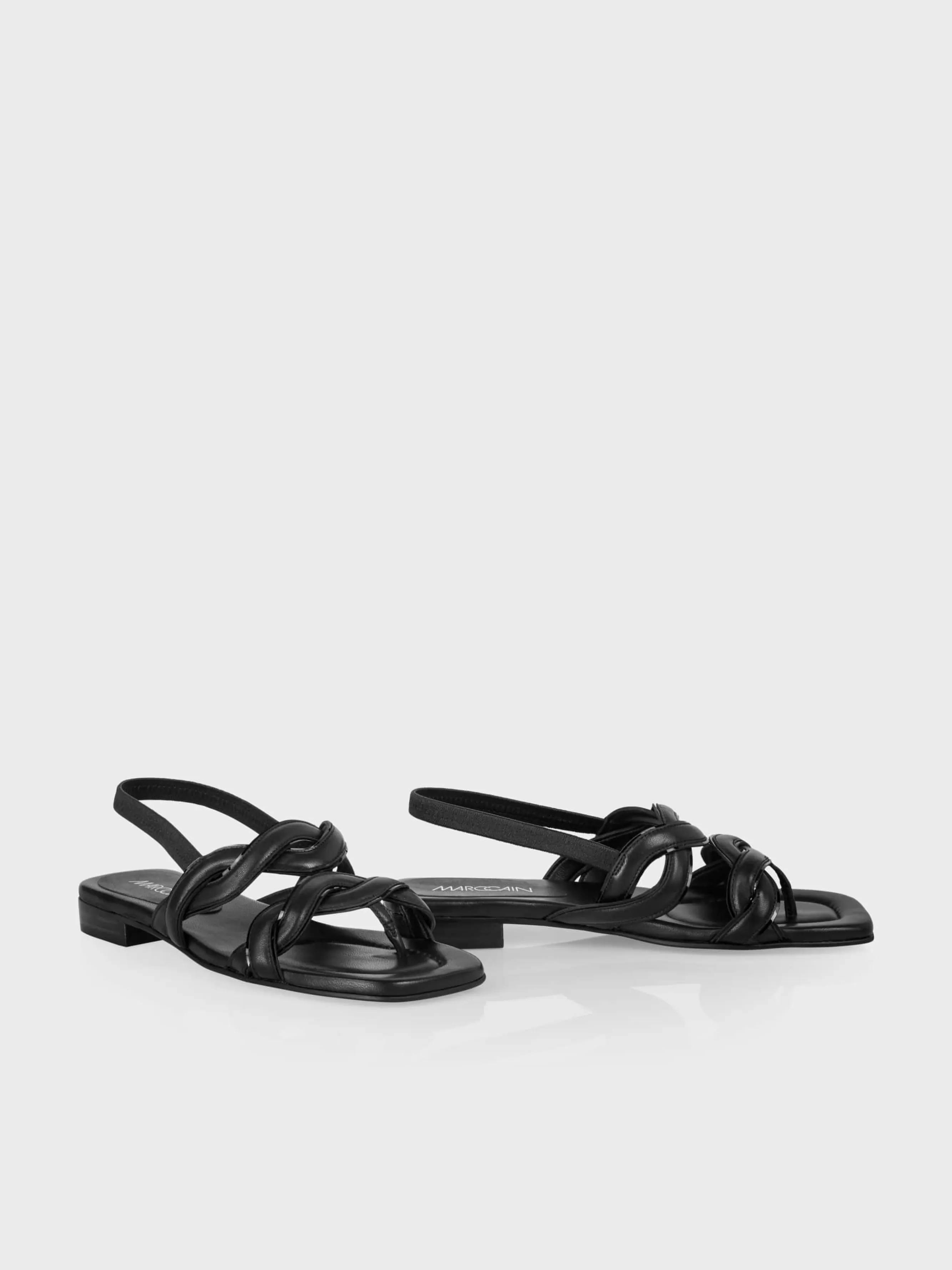 Marc Cain Schuhe-SANDALEN MIT GEFLOCHTENEM RIEMEN black