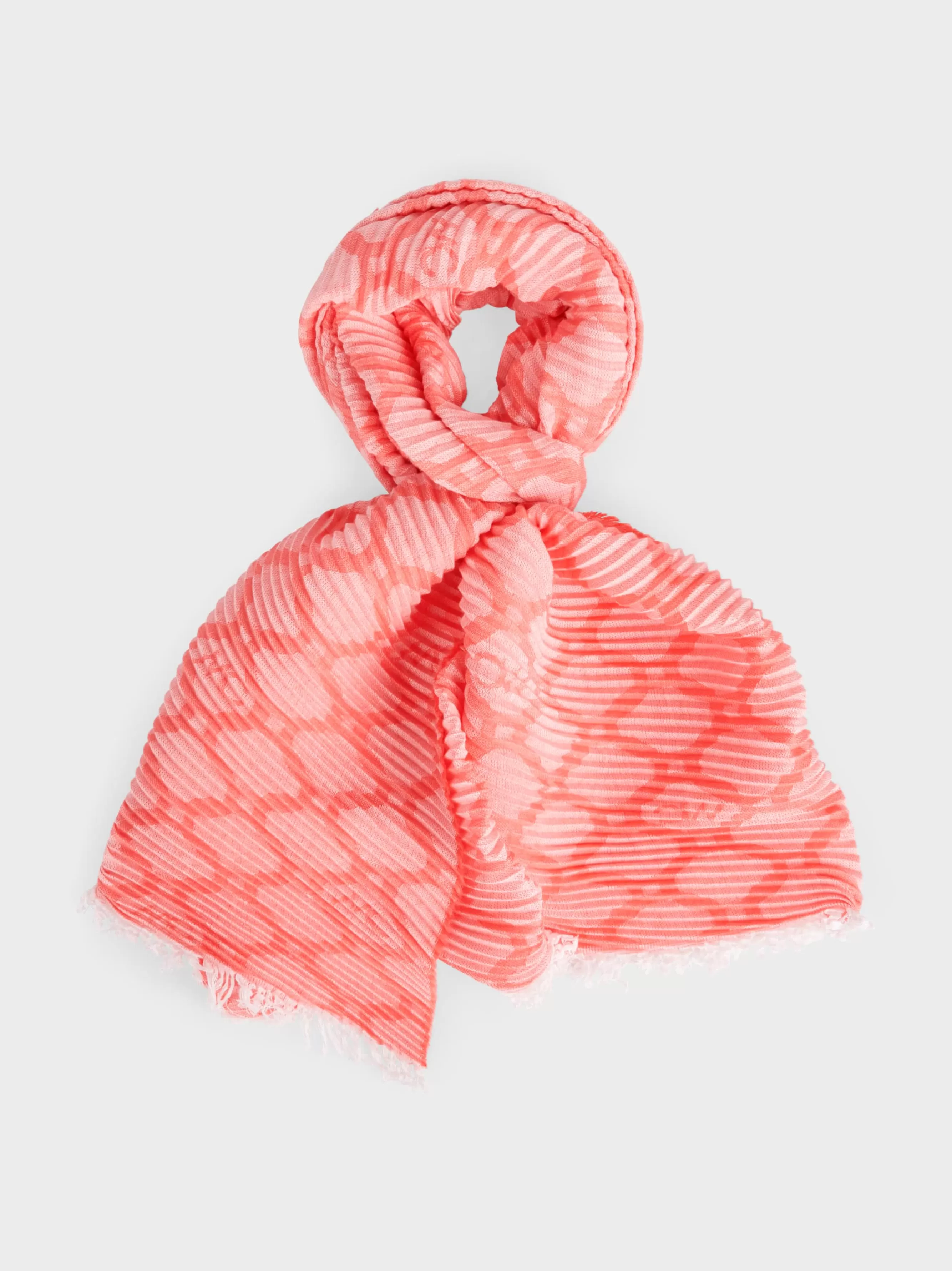 Marc Cain Accessoires-SCHAL MIT ANIMALMUSTER bright tomato