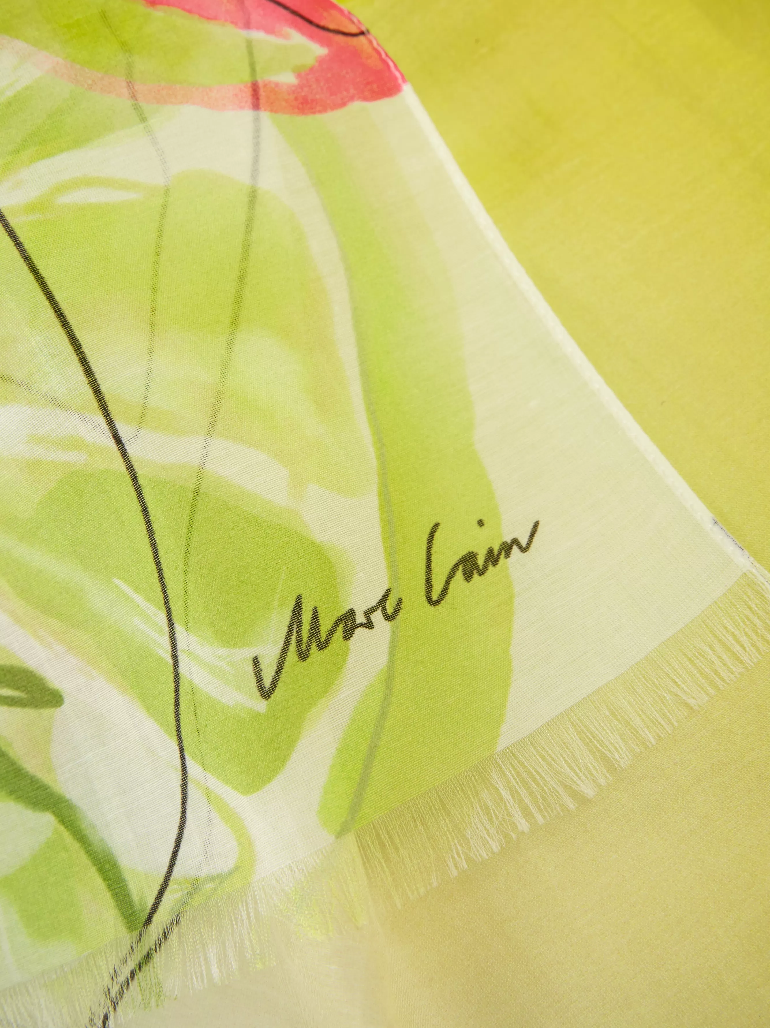 Marc Cain Accessoires-SCHAL MIT PRINT bright sulphur