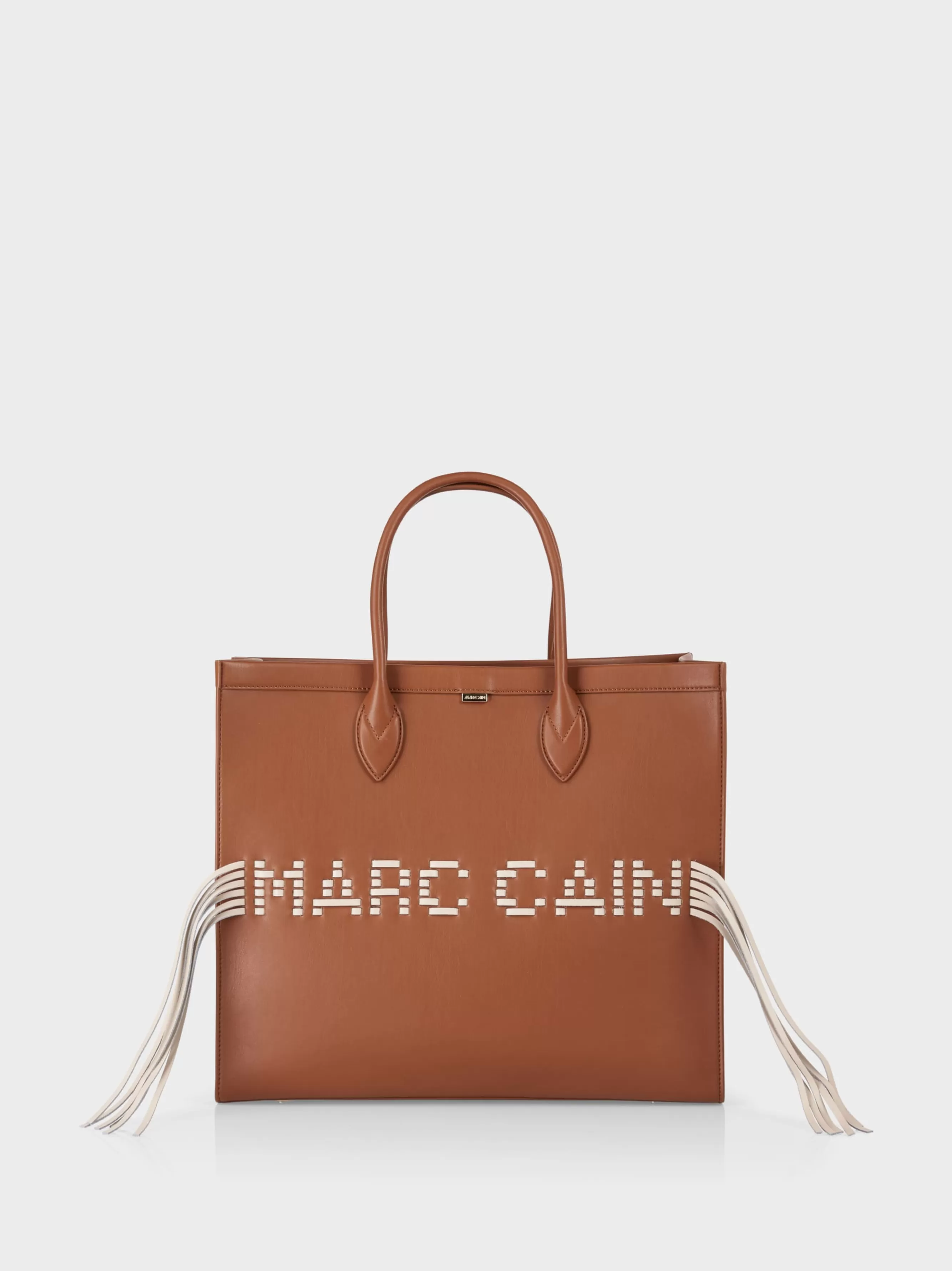 Marc Cain Taschen-SHOPPER BAG MIT APPLIKATION bright ochre