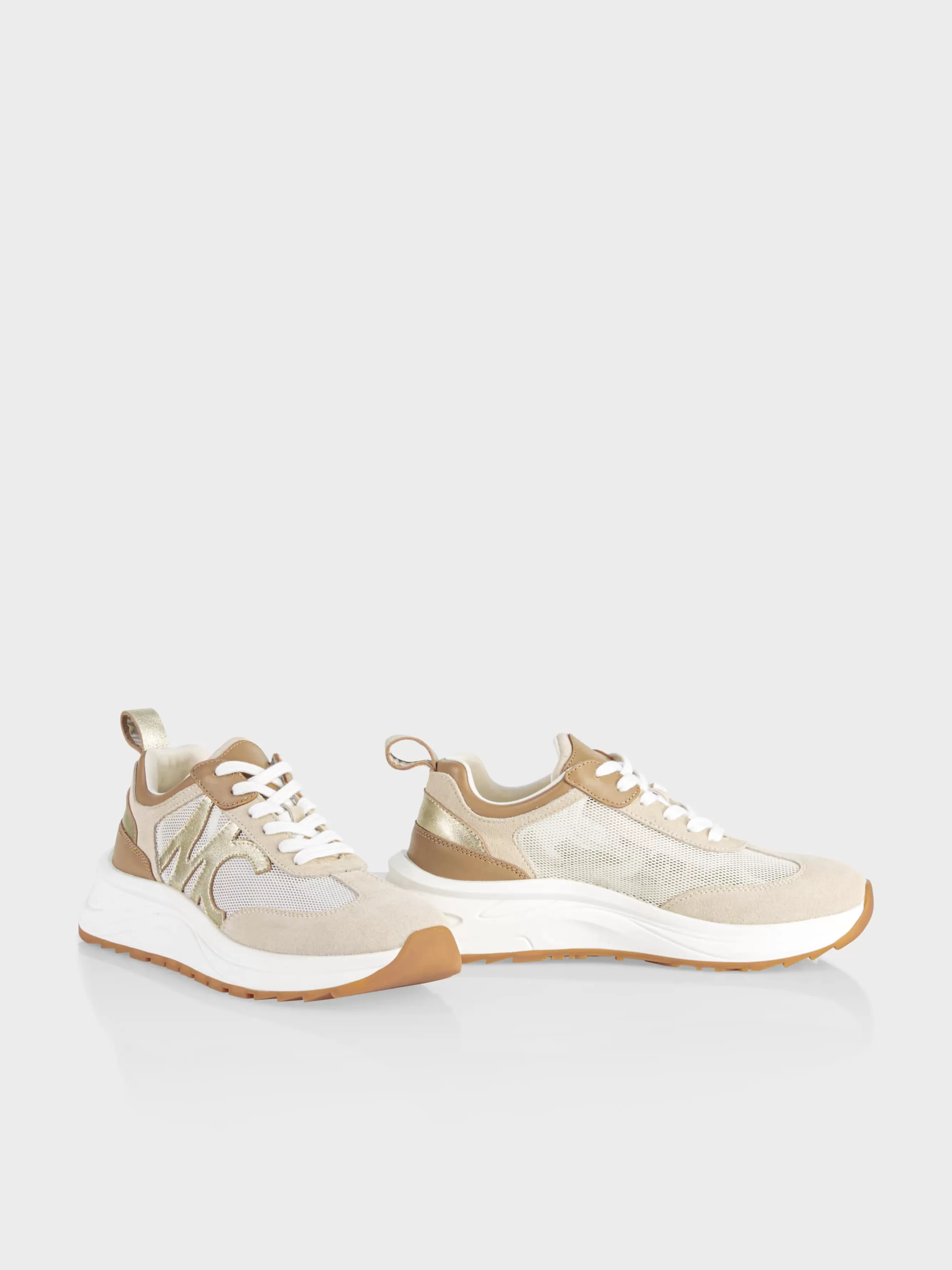 Marc Cain Schuhe-SNEAKER IM MATERIALMIX smoke