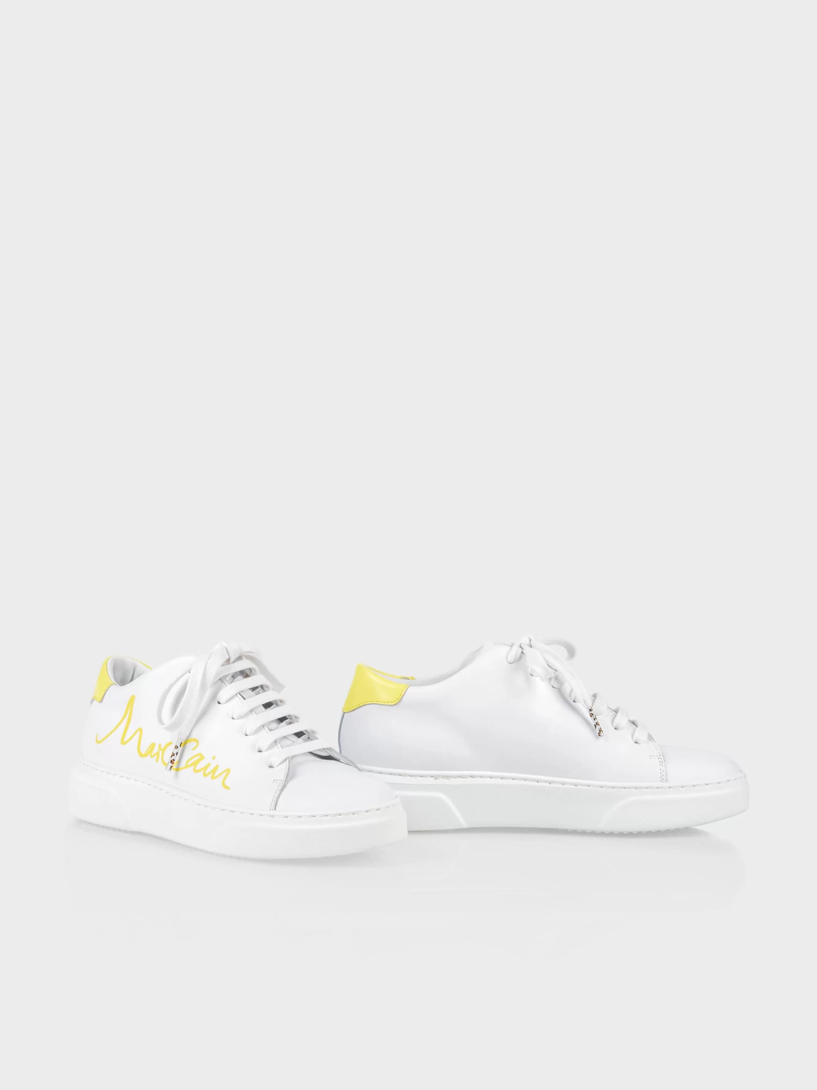 Marc Cain Schuhe-SNEAKERS MIT SCHRIFTZUG pale lemon